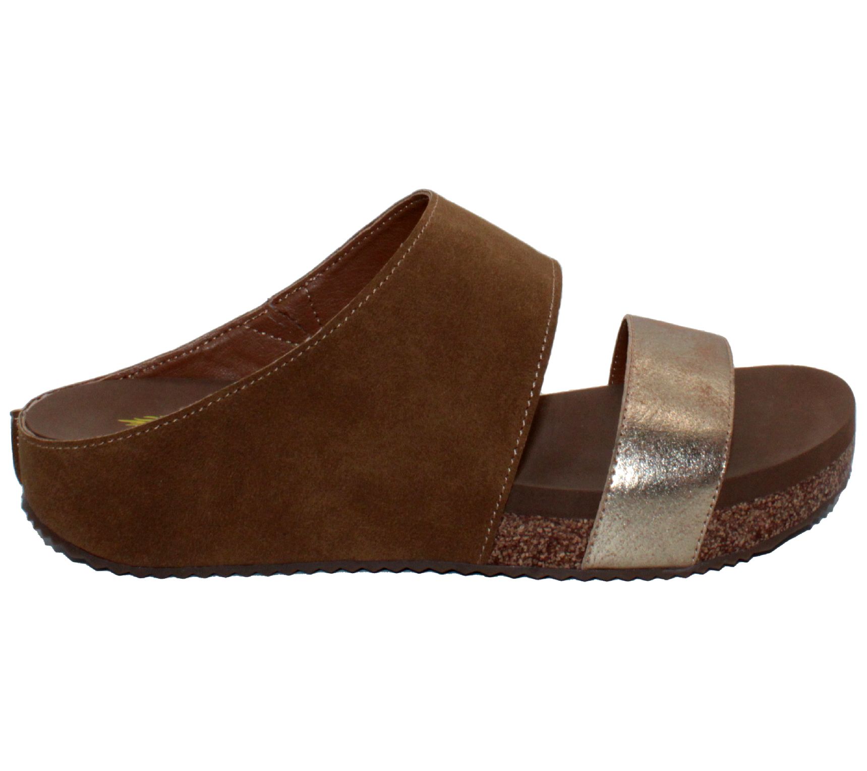 Volatile Metallic Slip On Sandal- Camp Fire