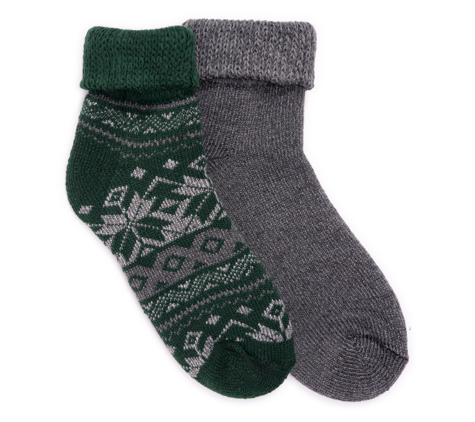 MUK LUKS Men's Set of 2 Short Heat Retainer Socks