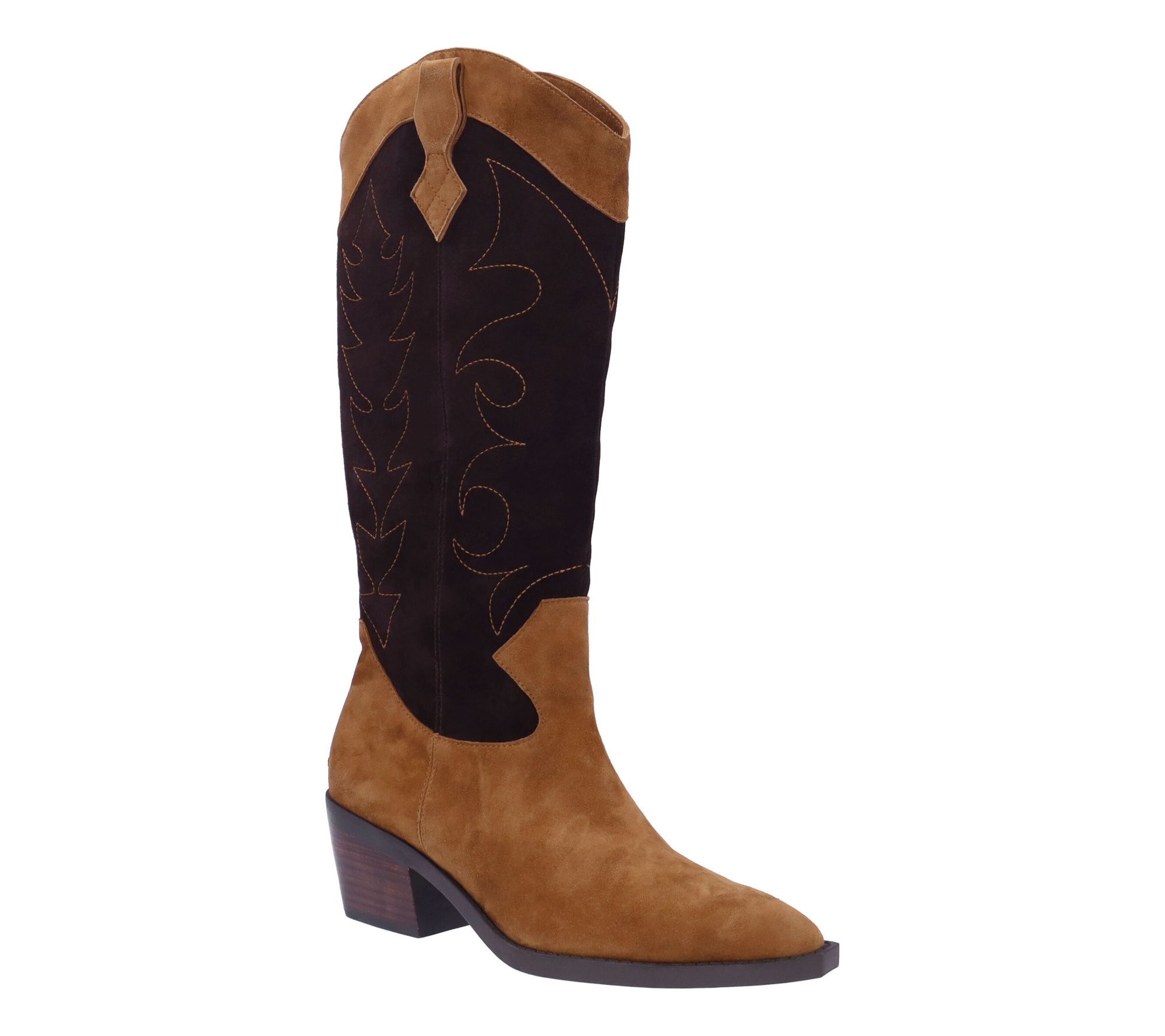 L Amour Des Pieds Suede Cowboy Boot Veera Suede