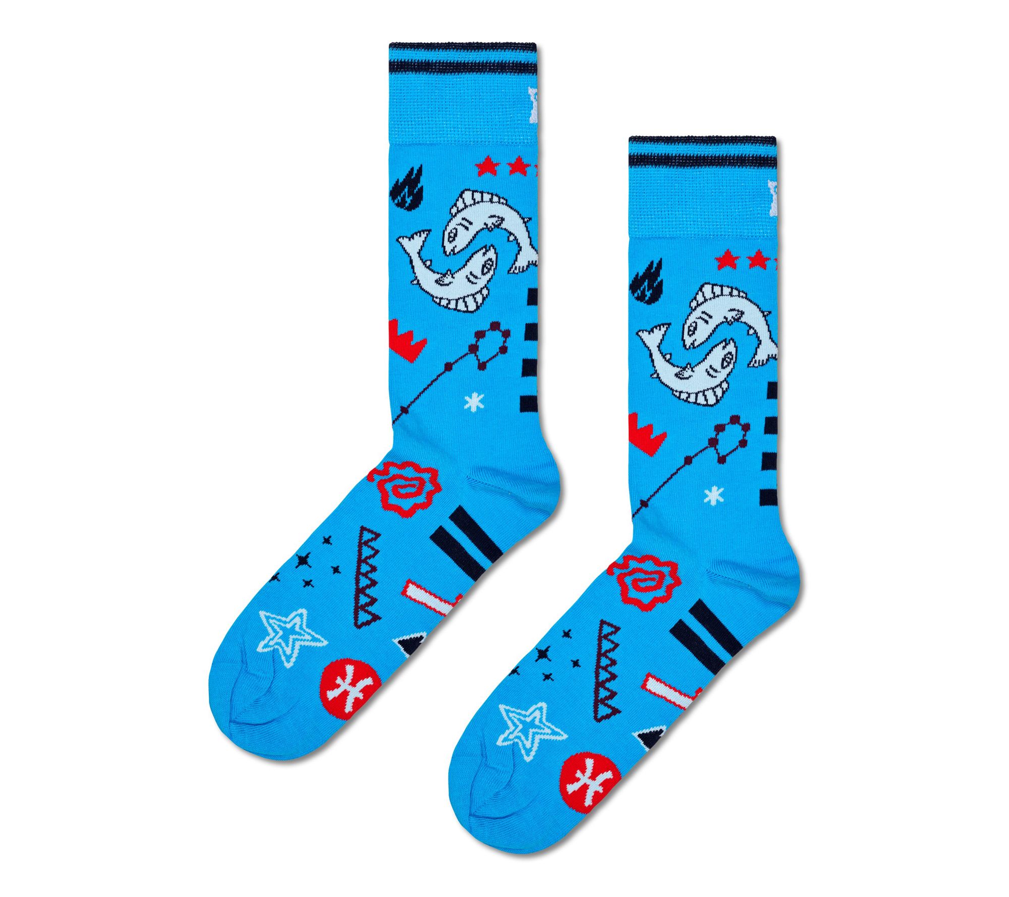 Happy Socks Unisex Crew Socks - Zodiac