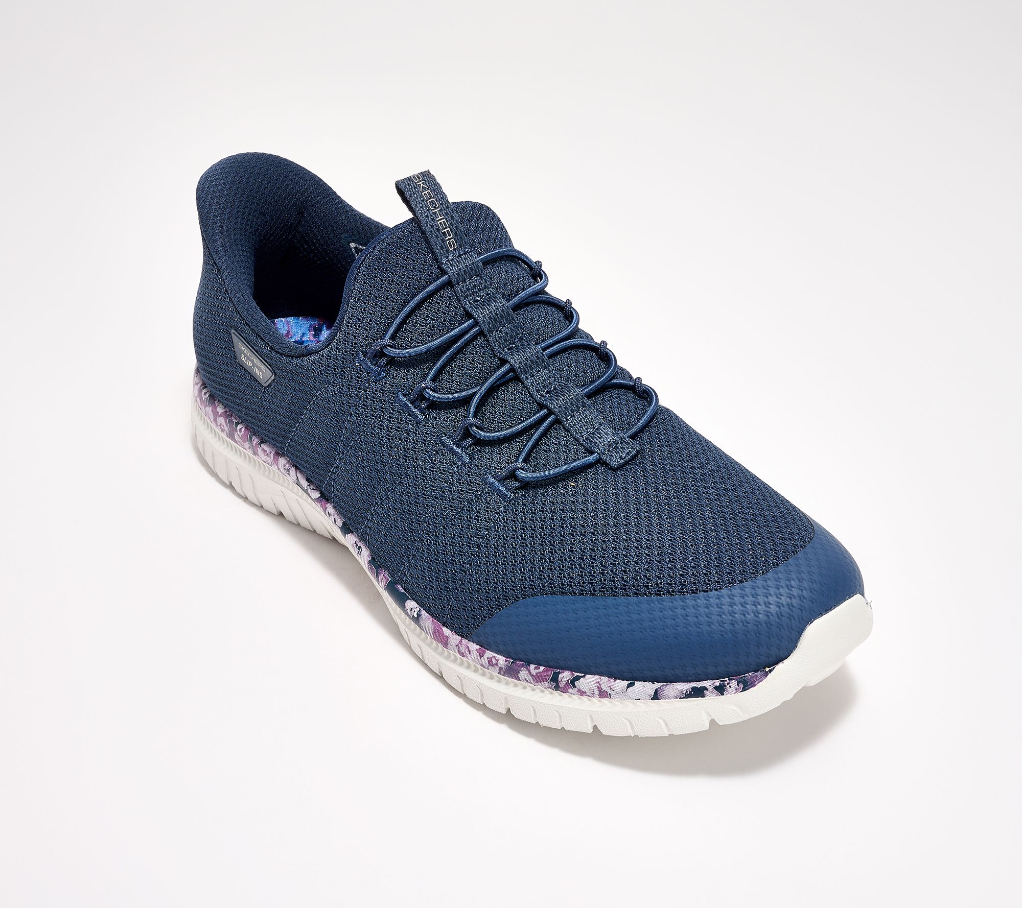Skechers Slip-ins Virtue Vegan Washable Floral Bungee Shoes