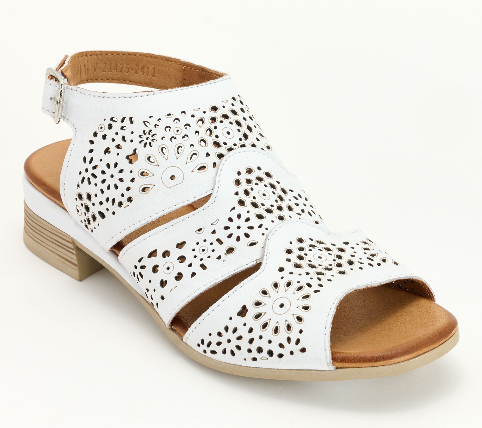 Spring Step Leather Ankle Strap Sandals Plasma