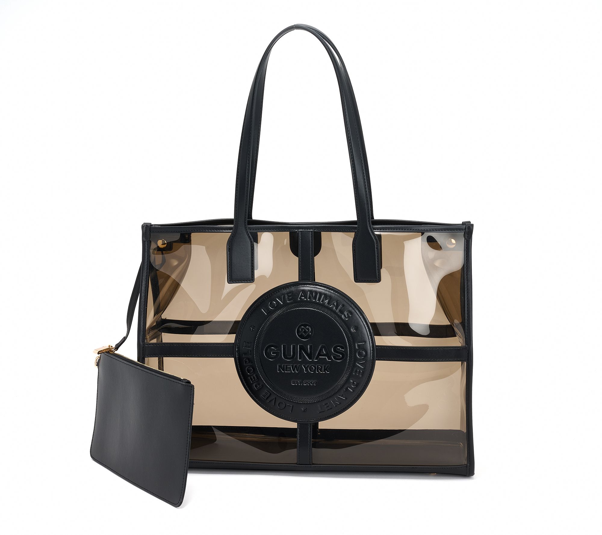 Gunas New York Clear Tote with Pouch