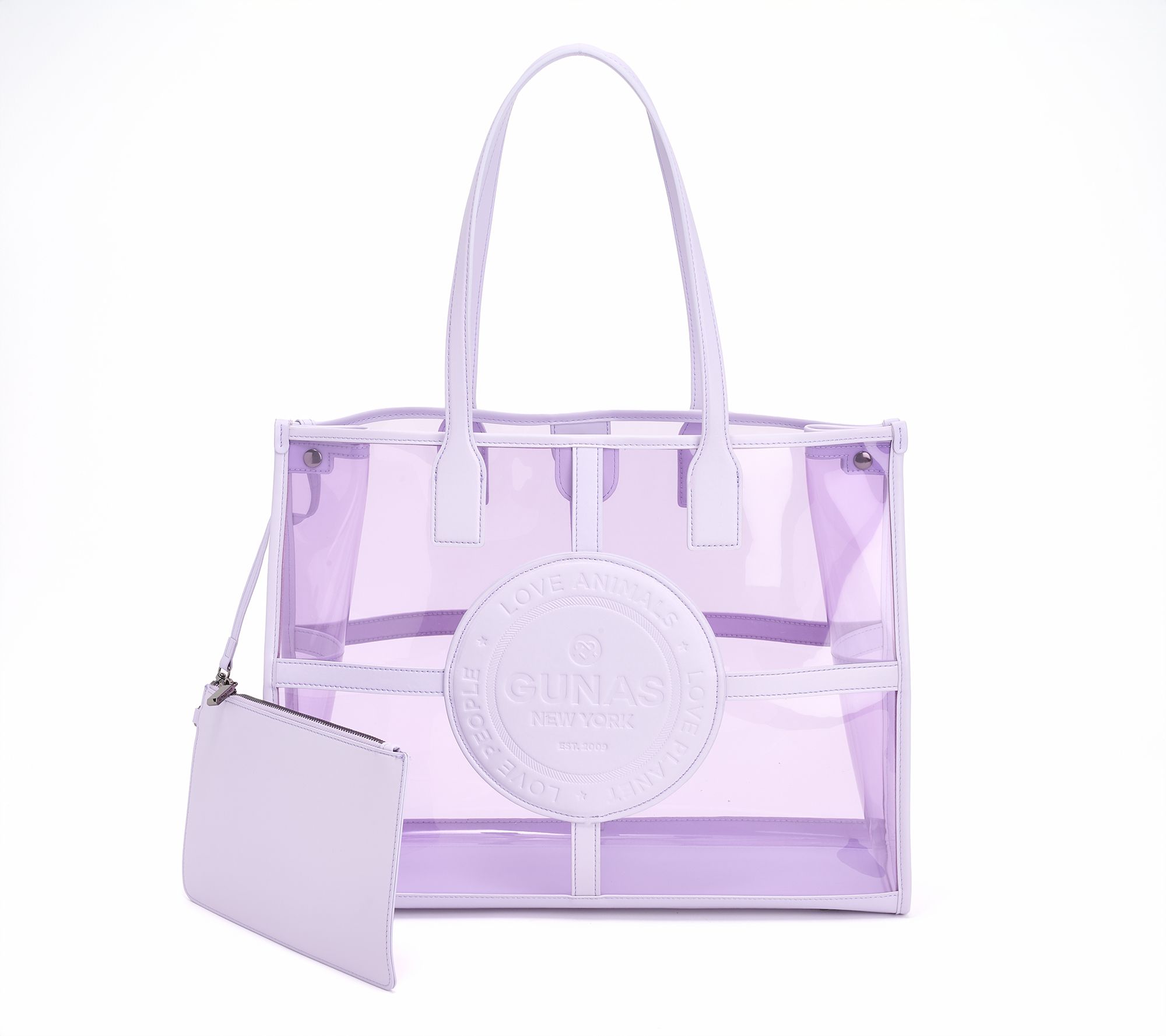 Gunas New York Clear Tote with Pouch
