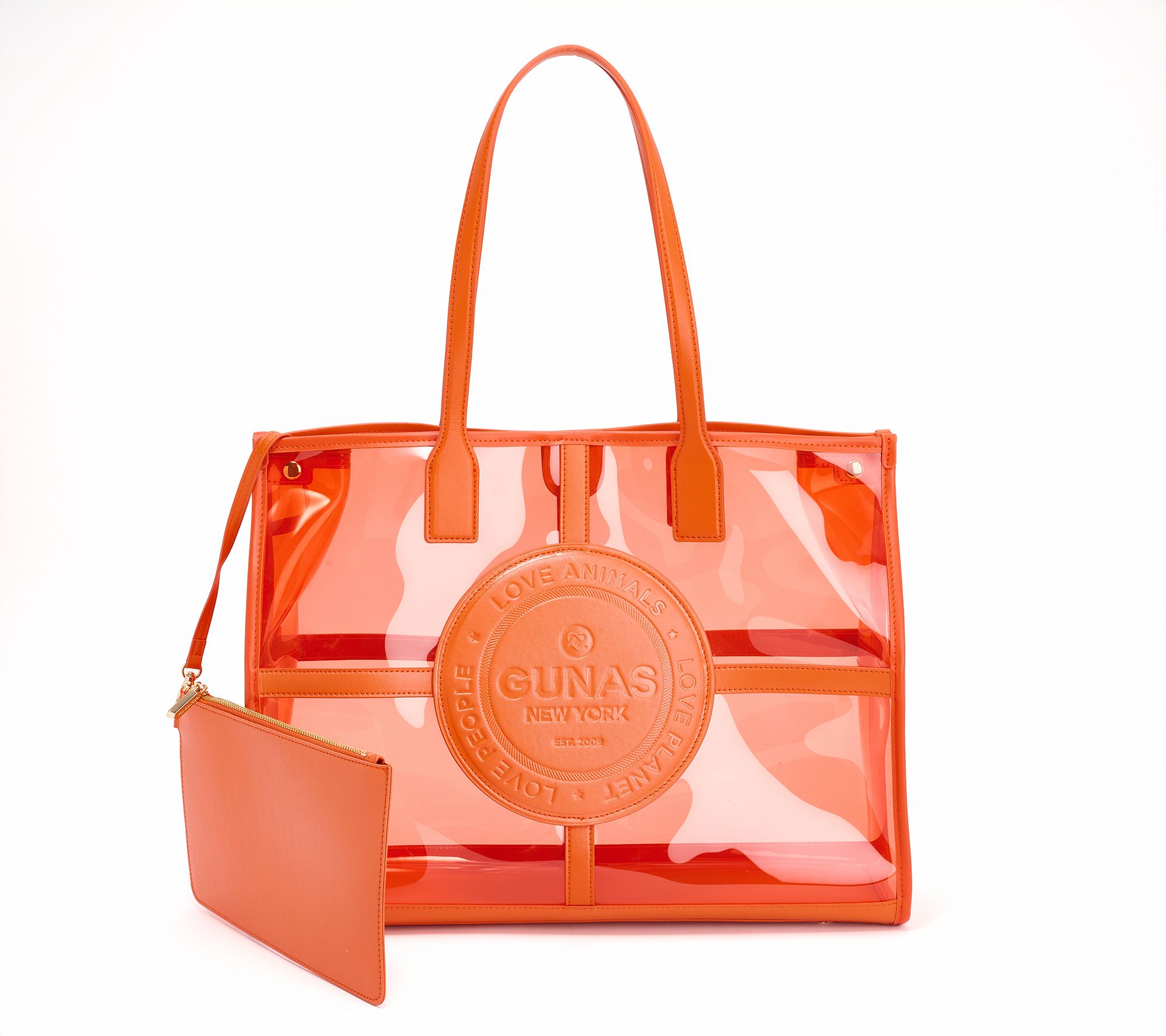 Gunas New York Clear Tote with Pouch