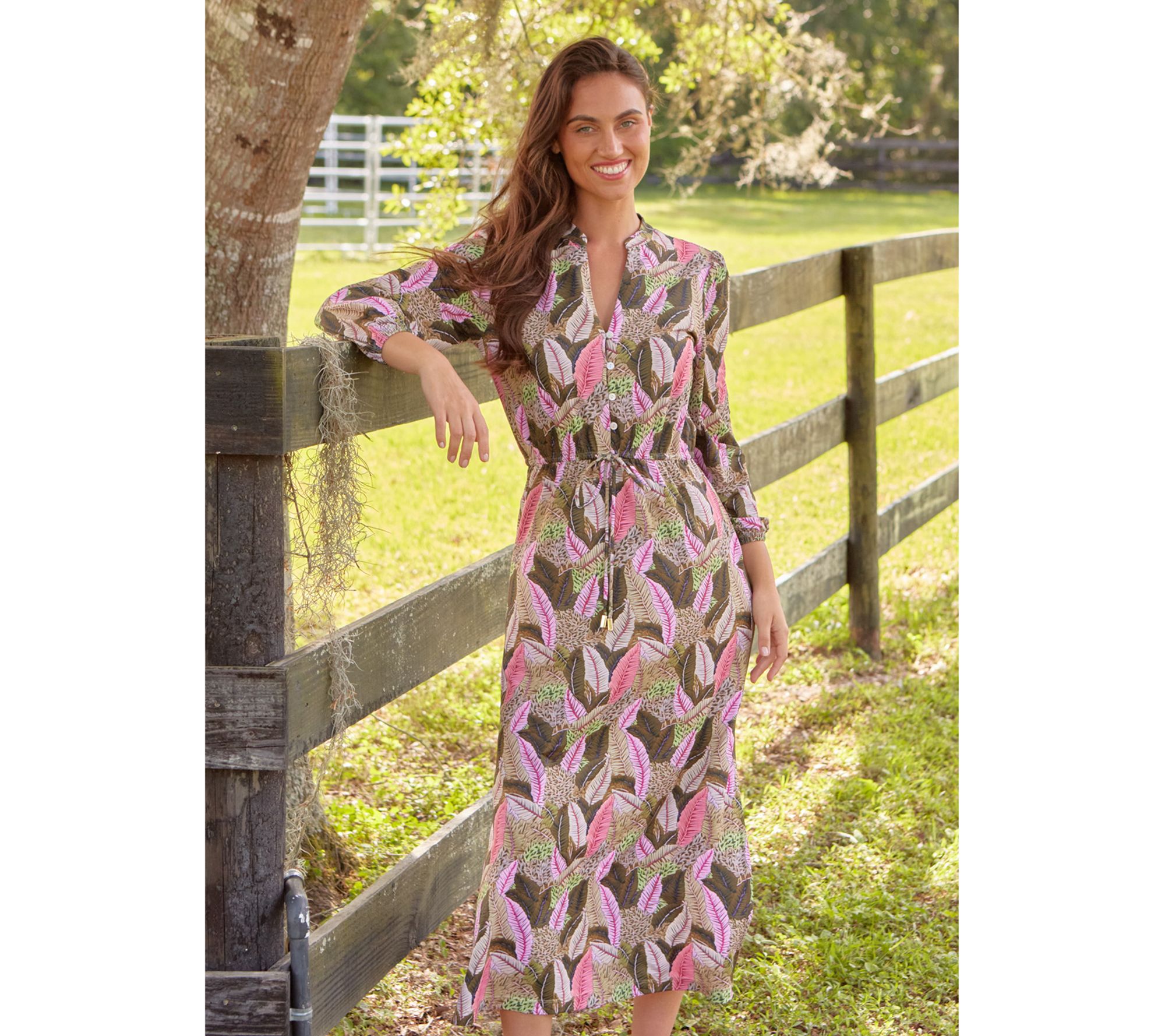 Cabana Life Maxi Button Down Dress  UPF 50