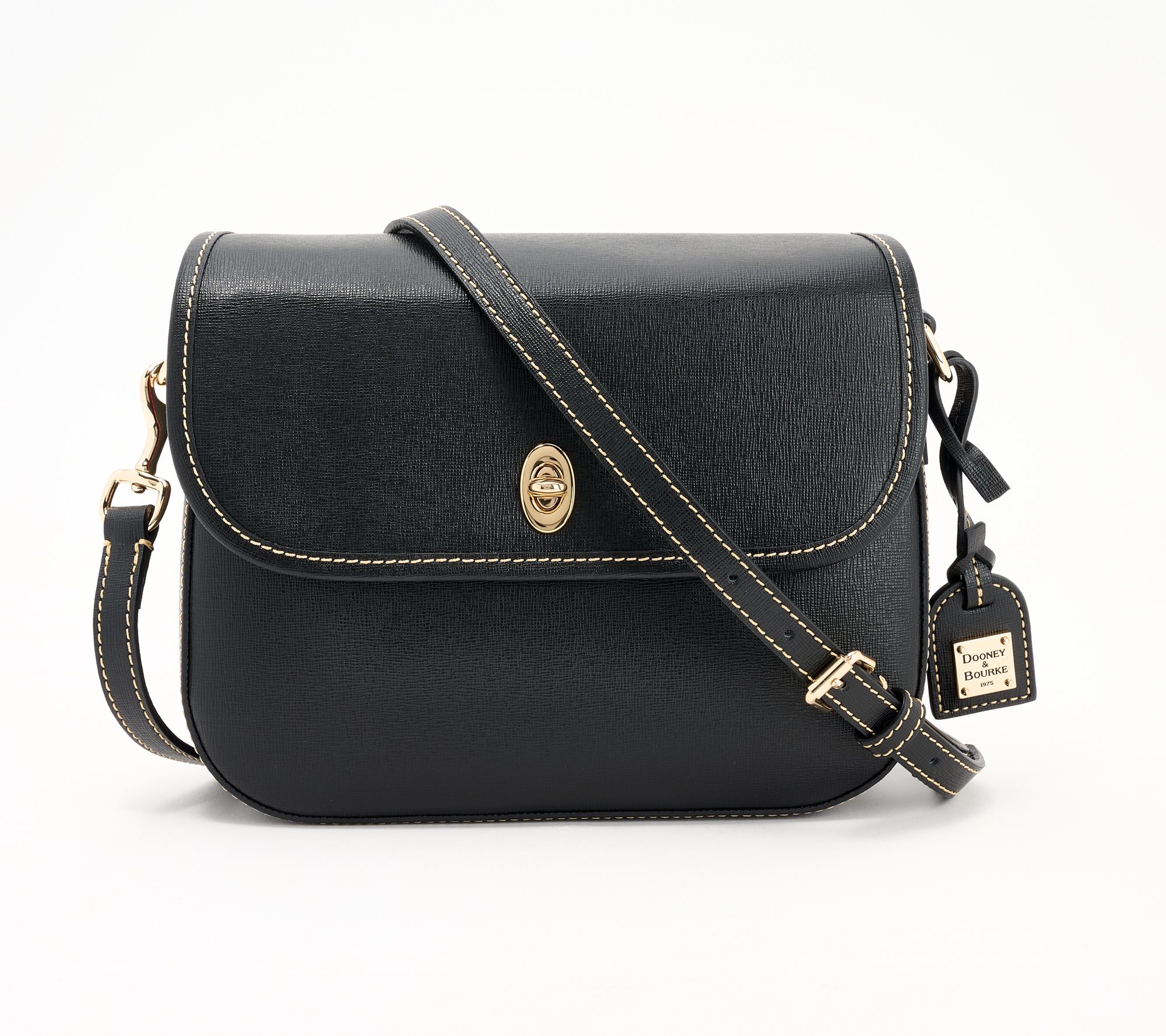 Dooney & Bourke Saffiano Leather Flap Saddle Crossbody