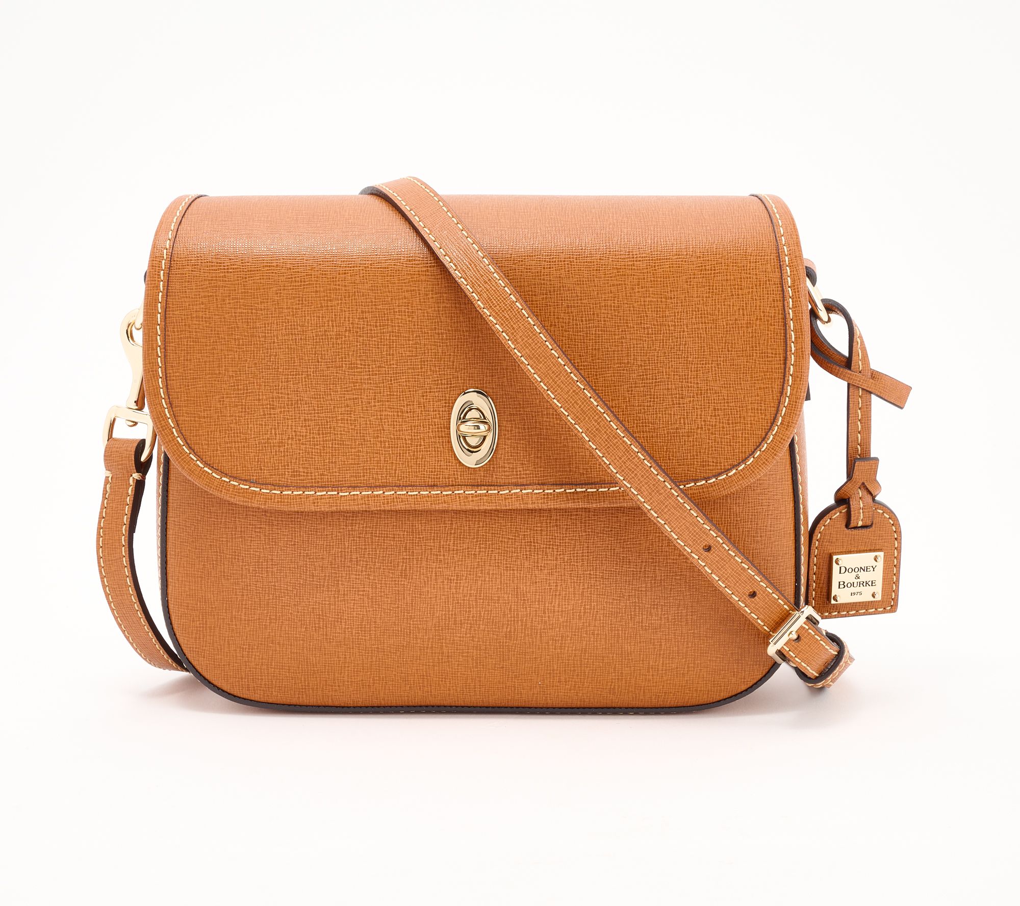 Dooney & Bourke Saffiano Leather Flap Saddle Crossbody