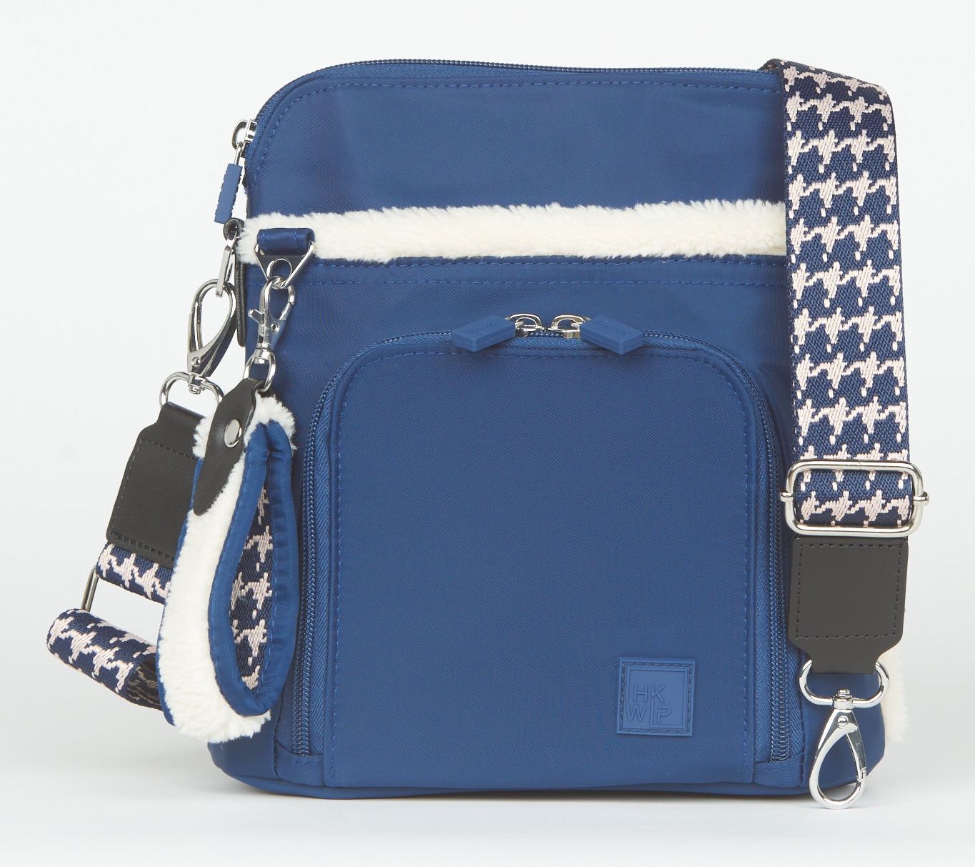 "As Is" IHKWIP The City Sherpa Crossbody with Houndstooth Strap
