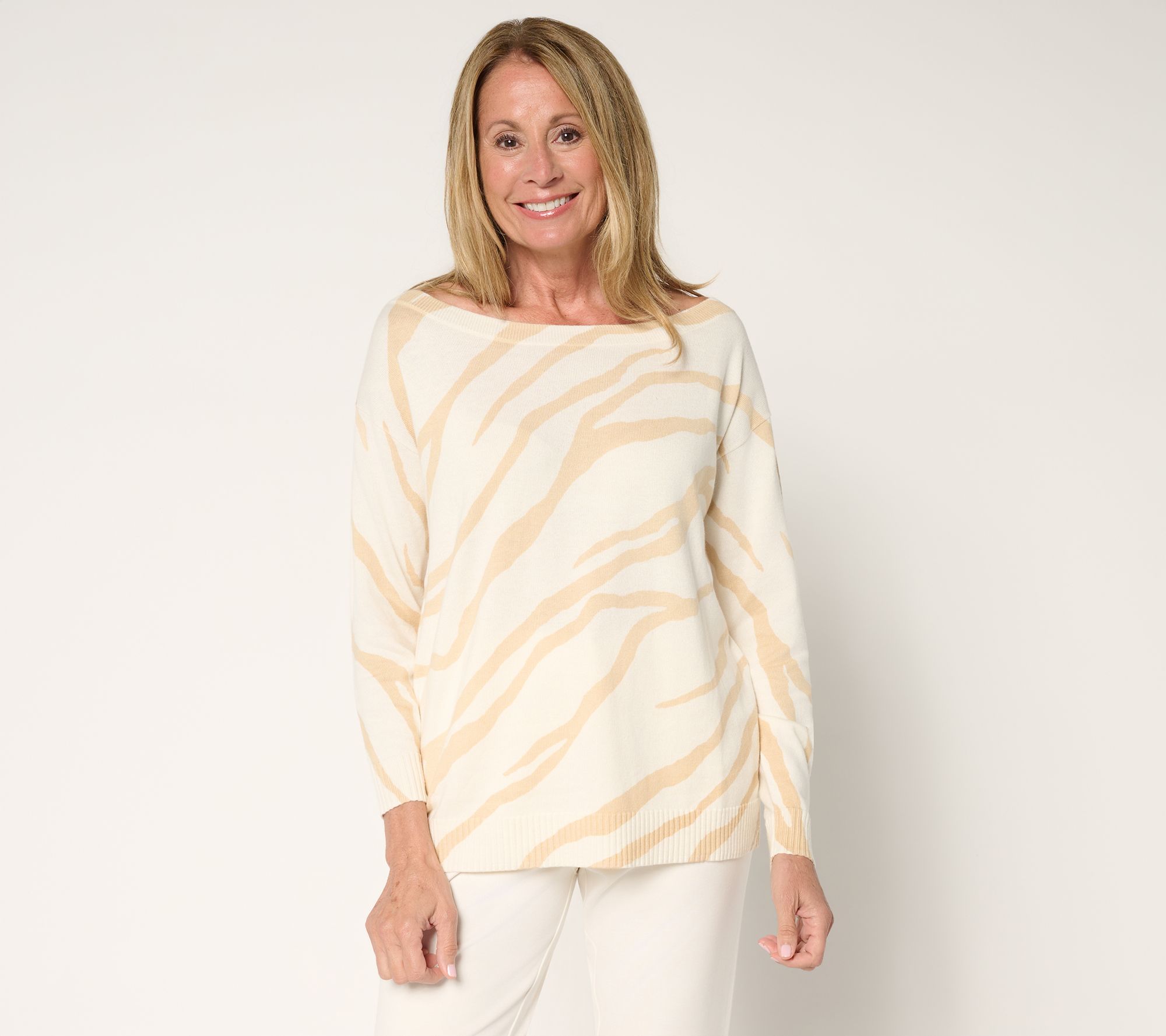 BEAUTIFUL by Lawrence Zarian Off Shoulder Sweater