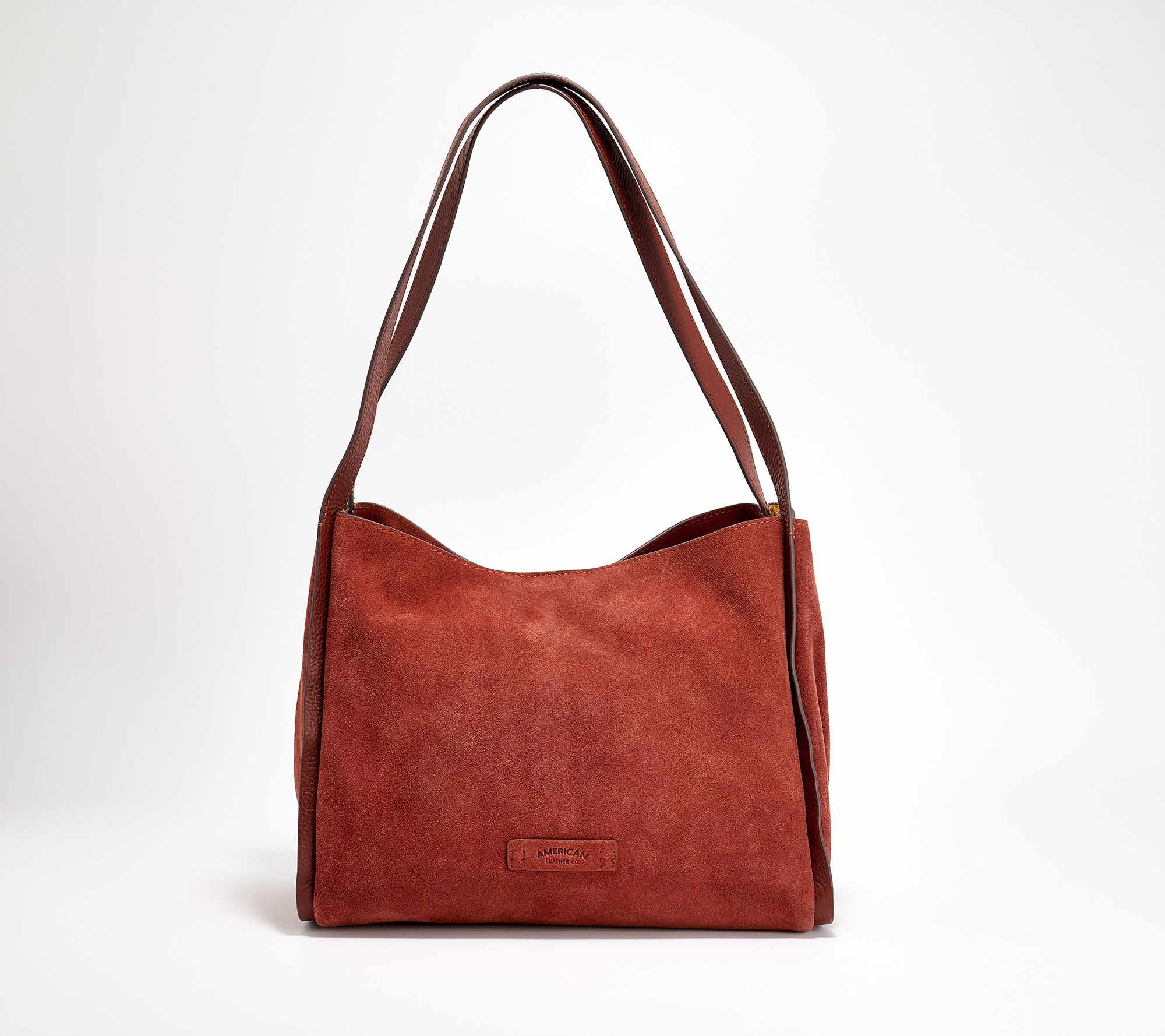 American Leather Co. Auburn Leather Triple Entry Tote