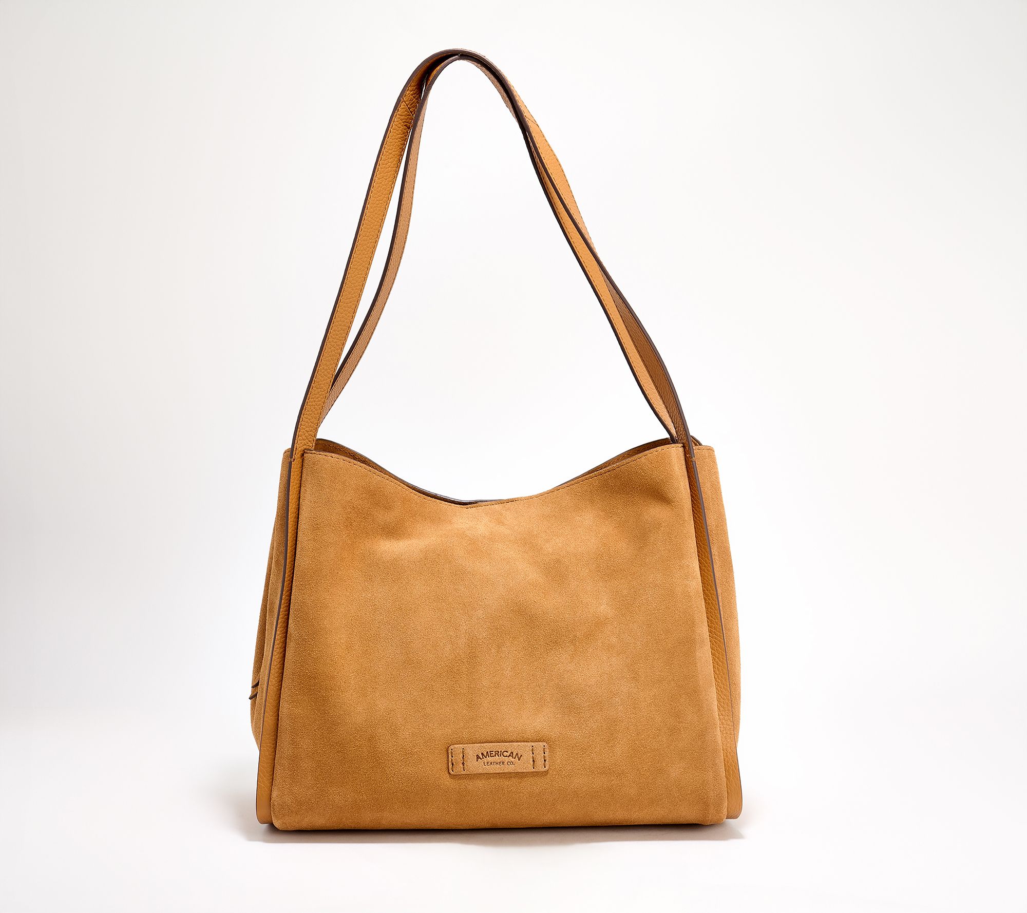 American Leather Co. Auburn Leather Triple Entry Tote