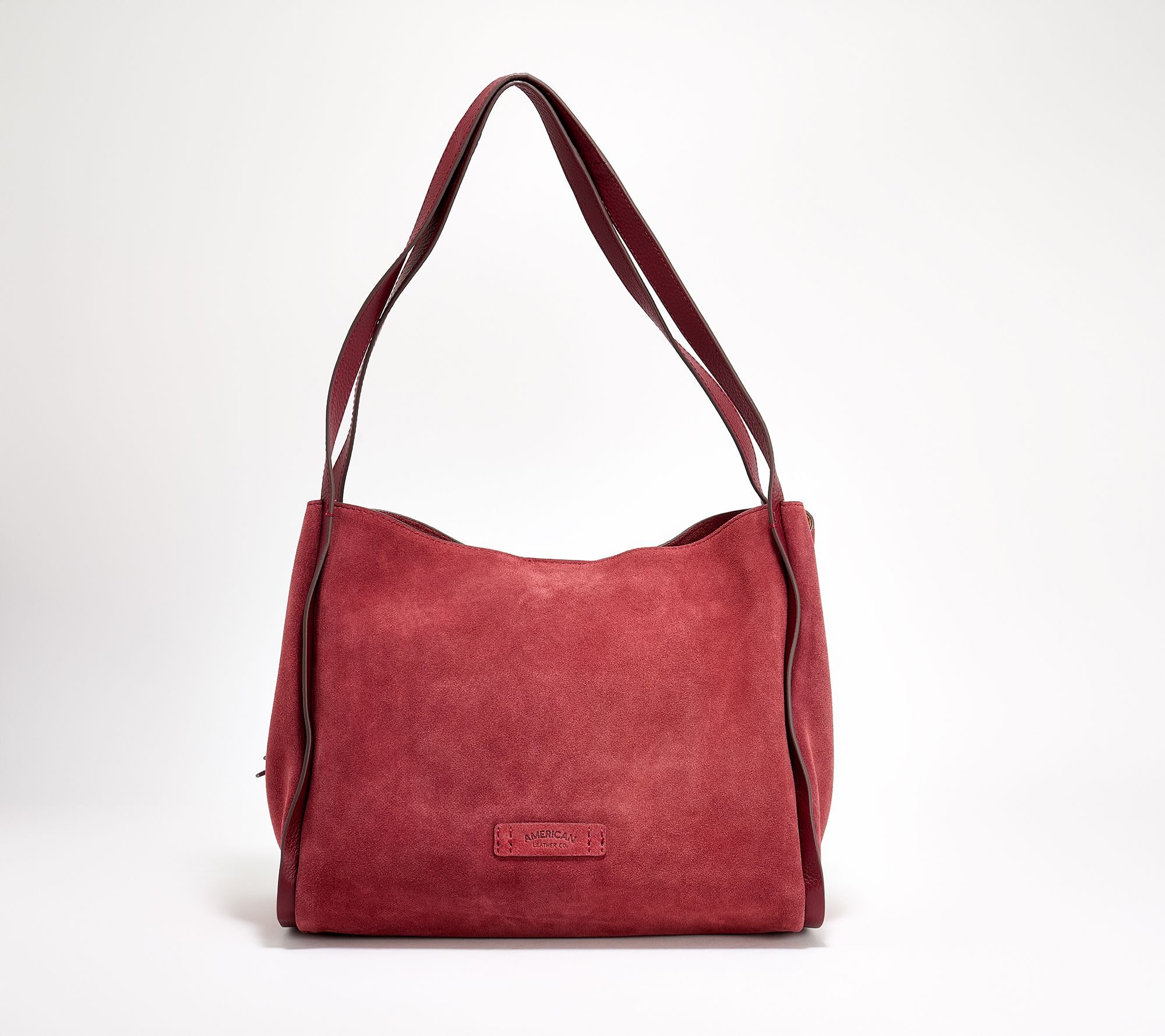 American Leather Co. Auburn Leather Triple Entry Tote