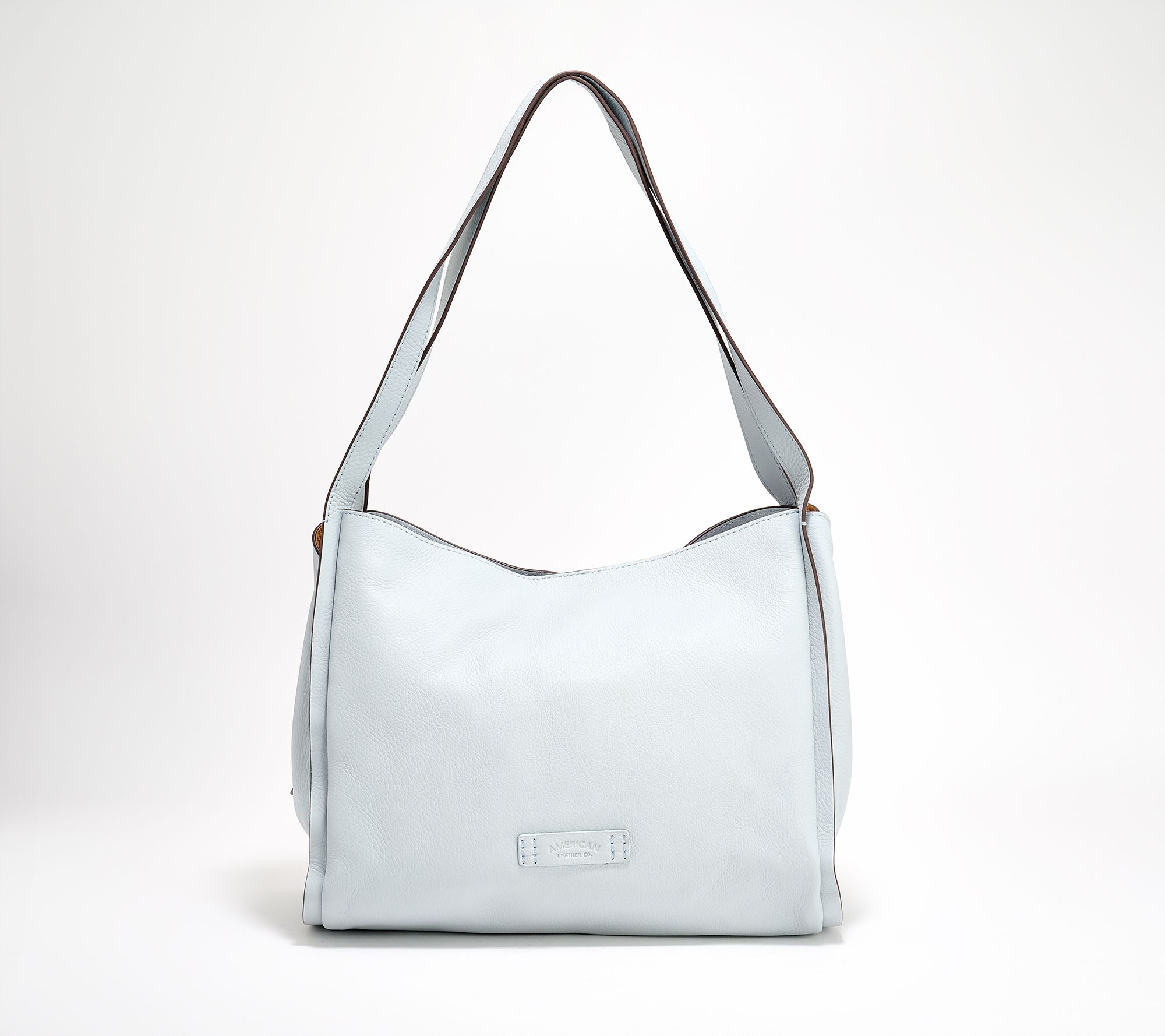 American Leather Co. Auburn Leather Triple Entry Tote