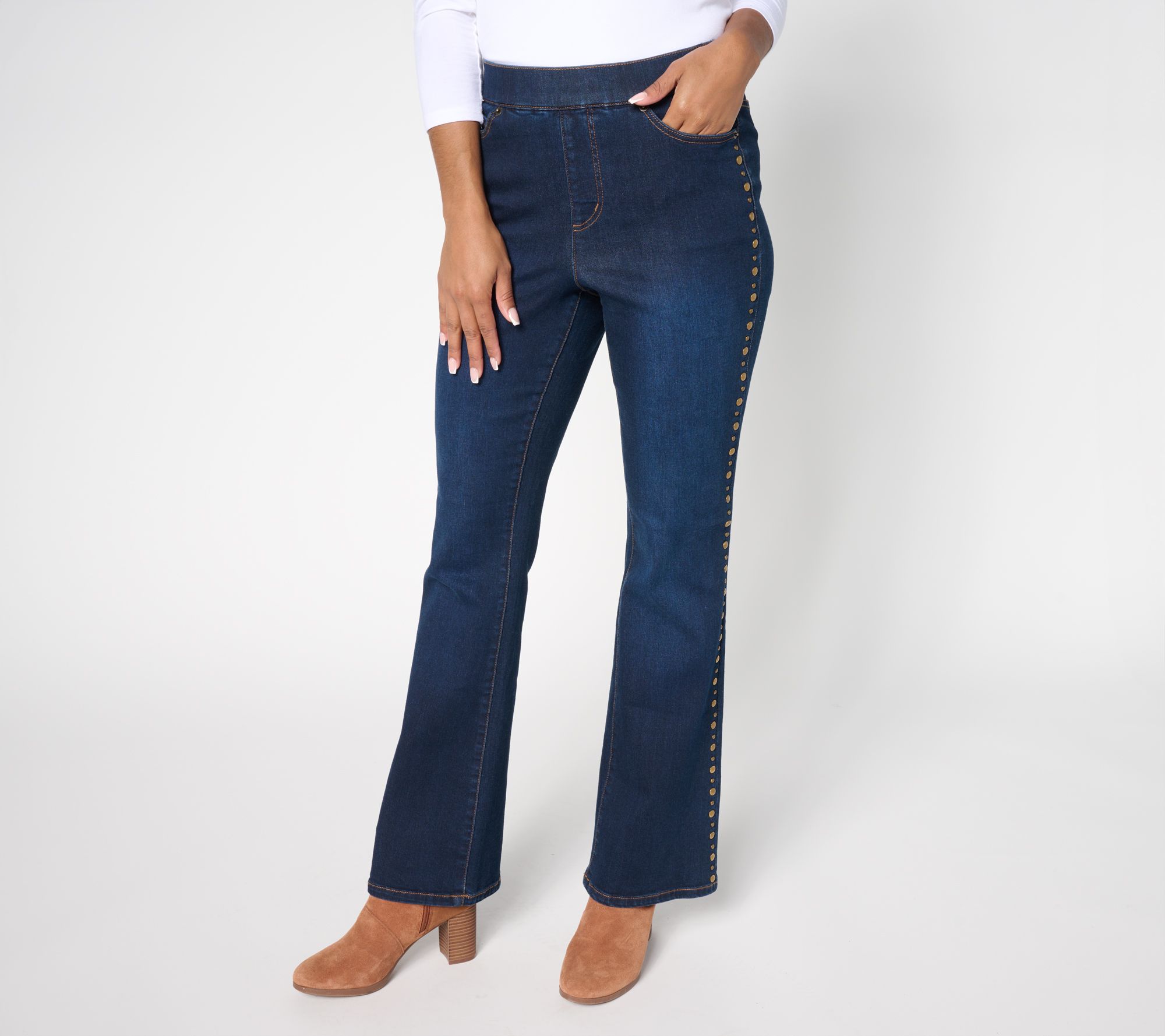 Ree by The Pioneer Woman Regular Indigo Boot Cut Studded Jeans
