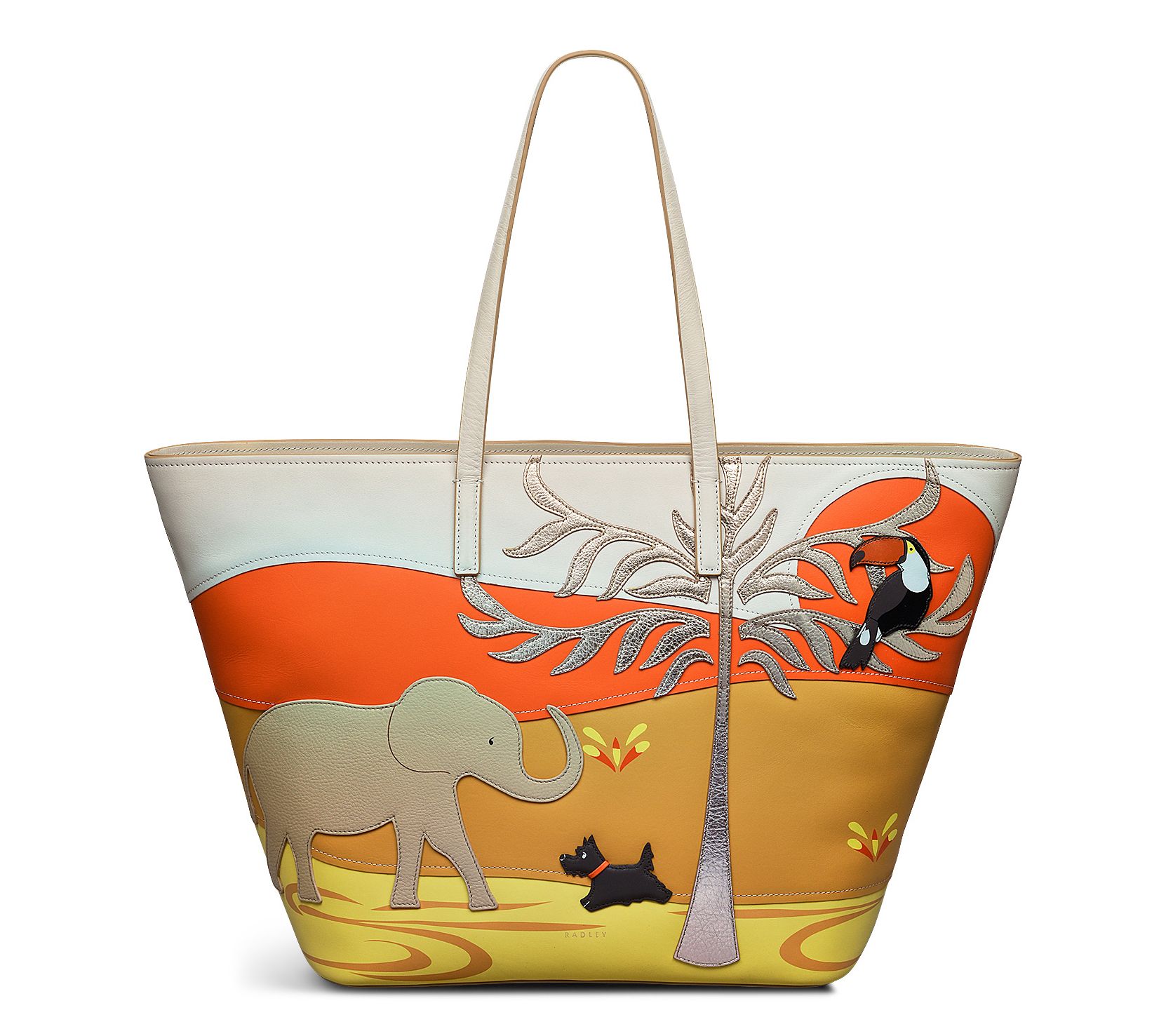 RADLEY London On Safari Large Leather Zip Totew/ Zip Pouch