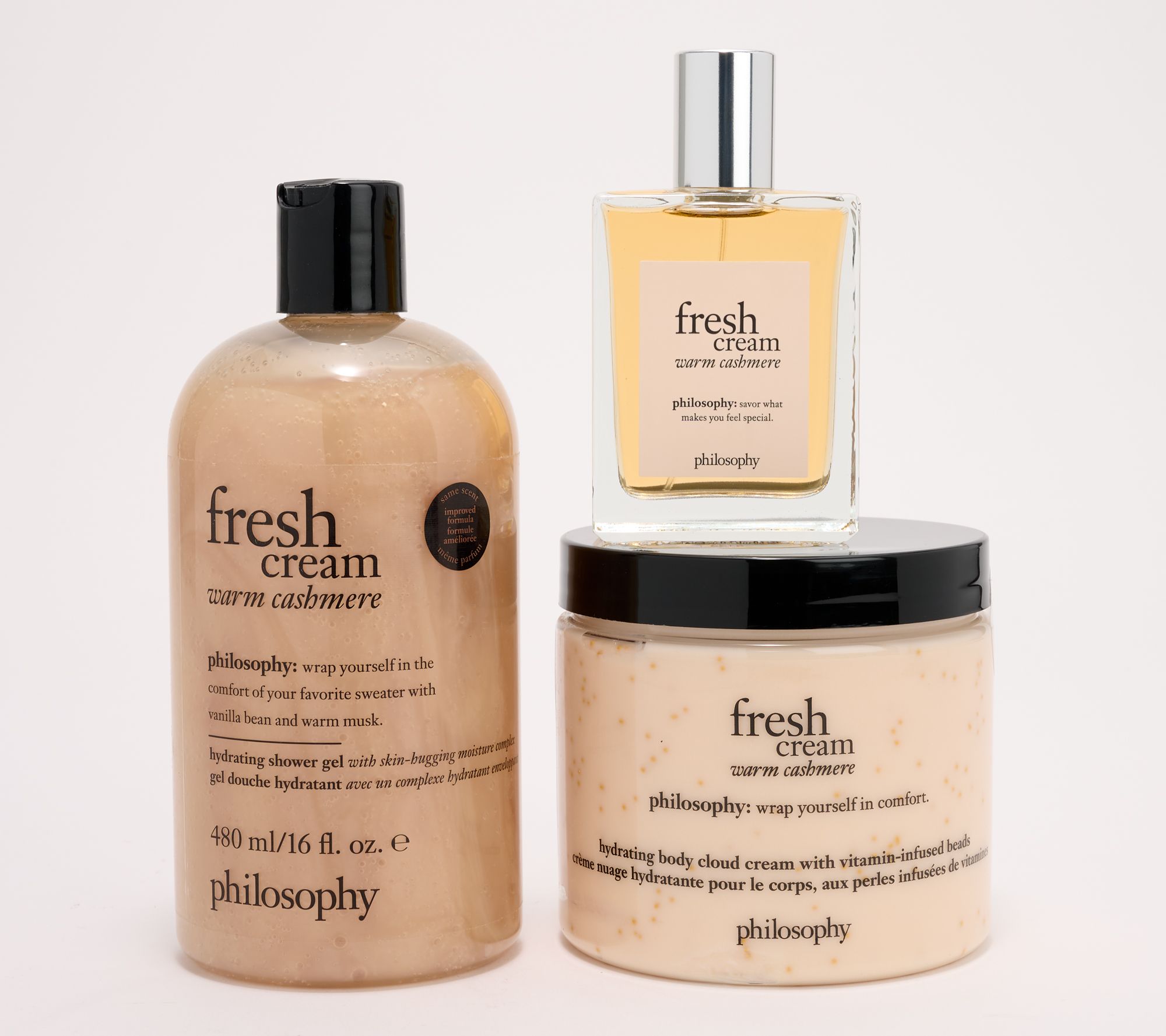 philosophy wrapped in cashmere body layering trio