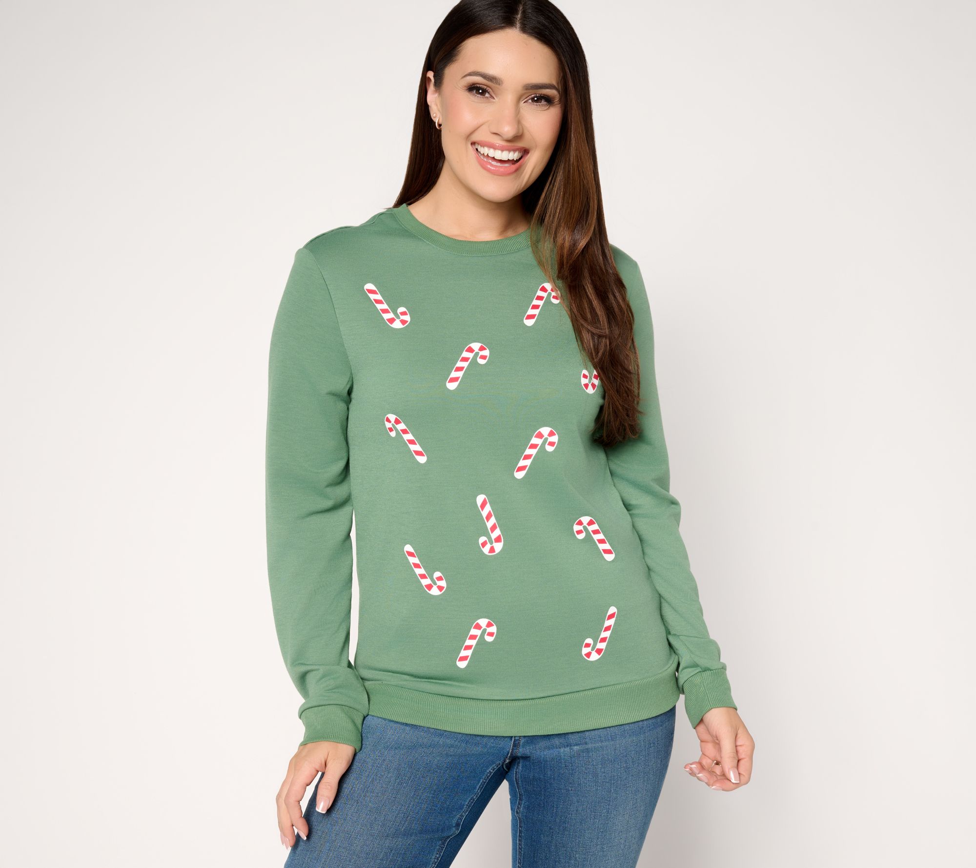 MUK LUKS French Terry Holiday Party Pullover