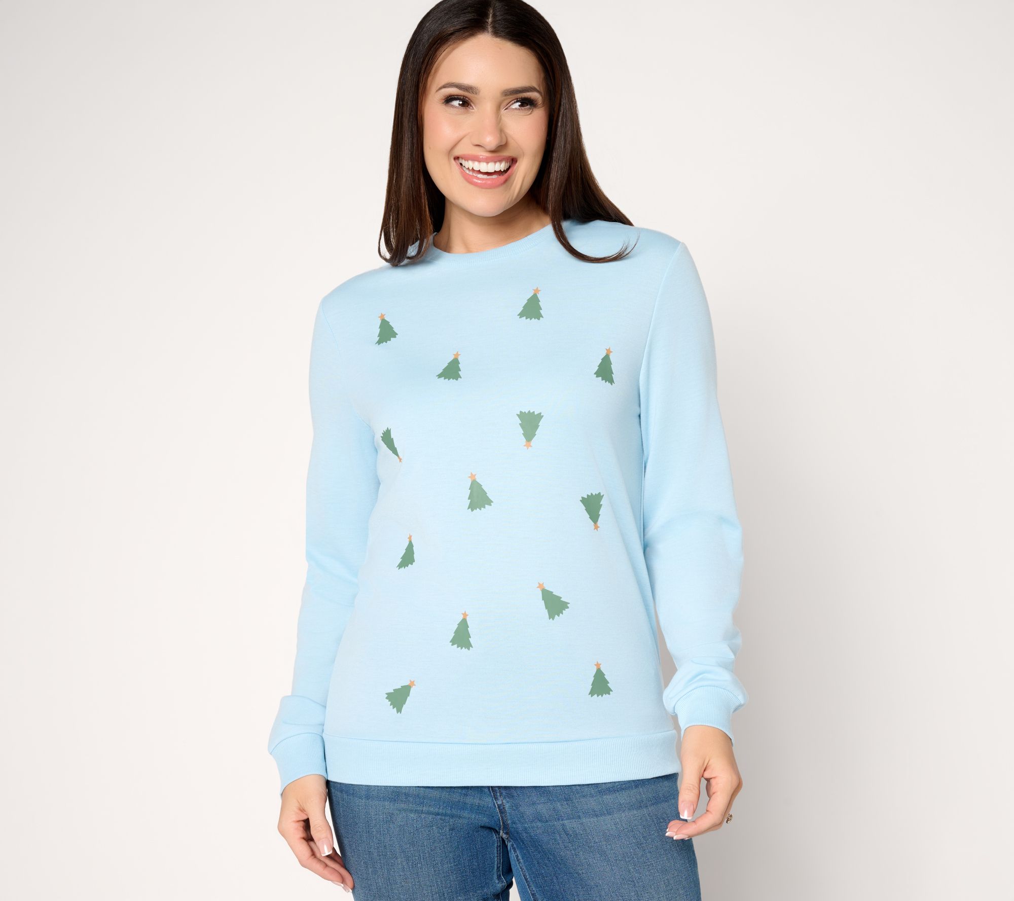 MUK LUKS French Terry Holiday Party Pullover