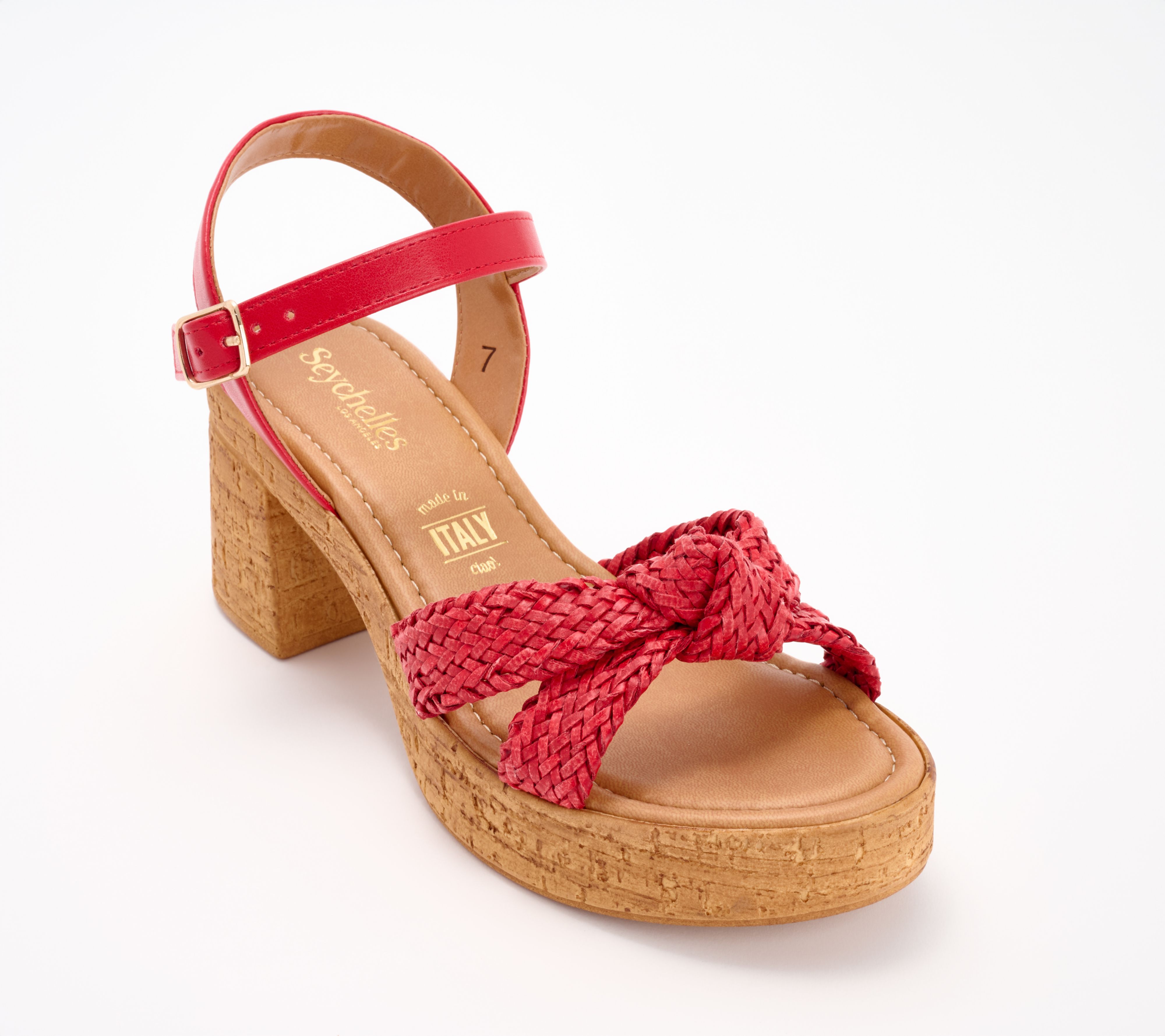 "As Is" Seychelles Braided Faux Leather Sandals - Musical
