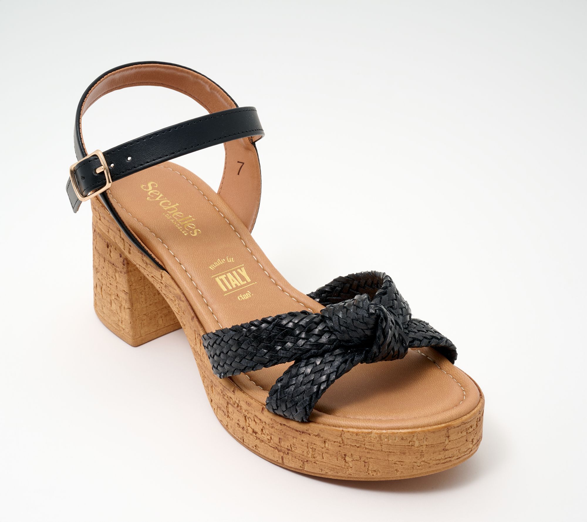 "As Is" Seychelles Braided Faux Leather Sandals - Musical