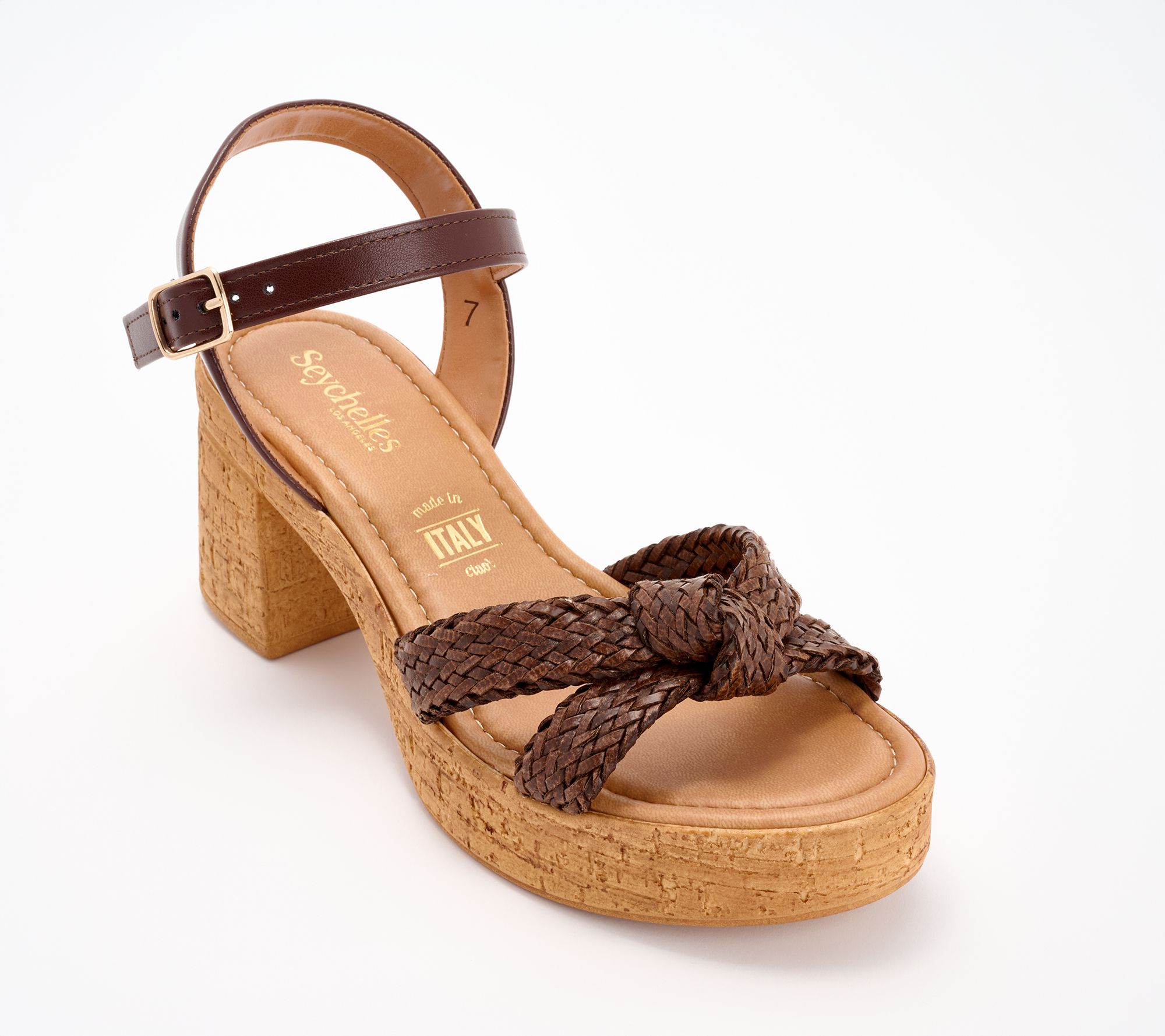 "As Is" Seychelles Braided Faux Leather Sandals - Musical