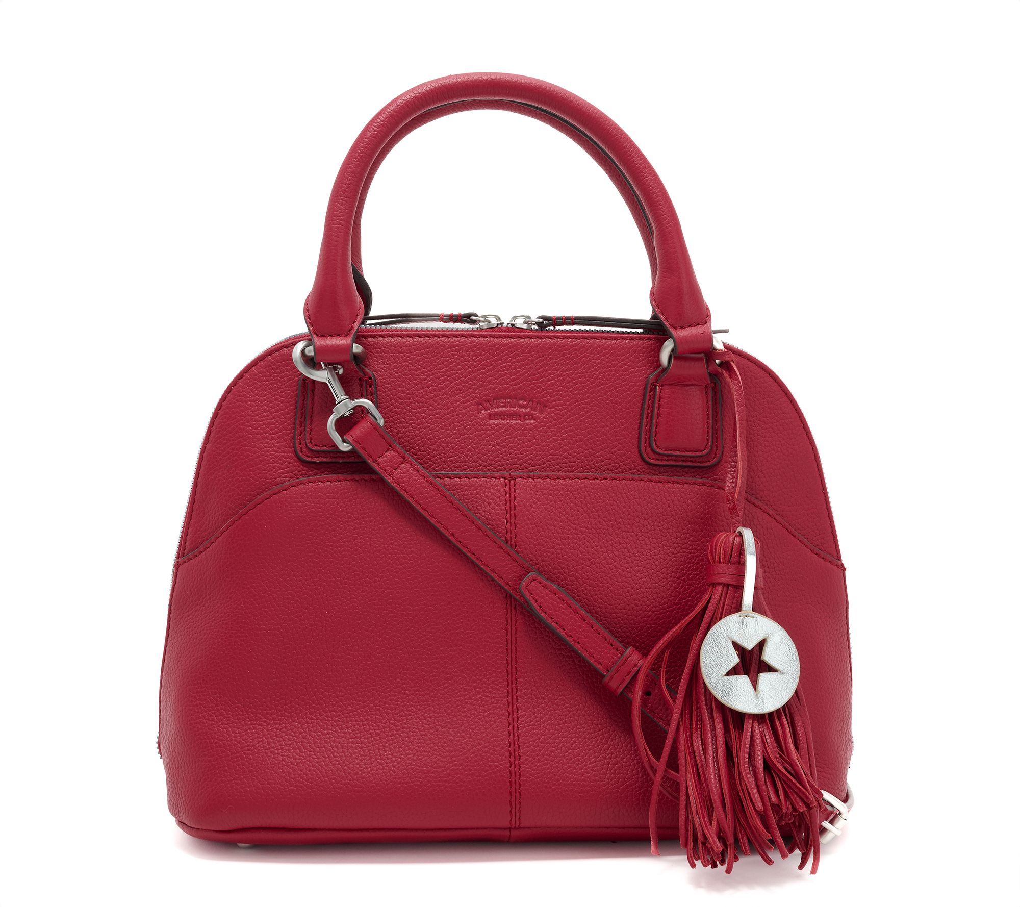 American Leather Co. Pebble Leather Convertible Satchel