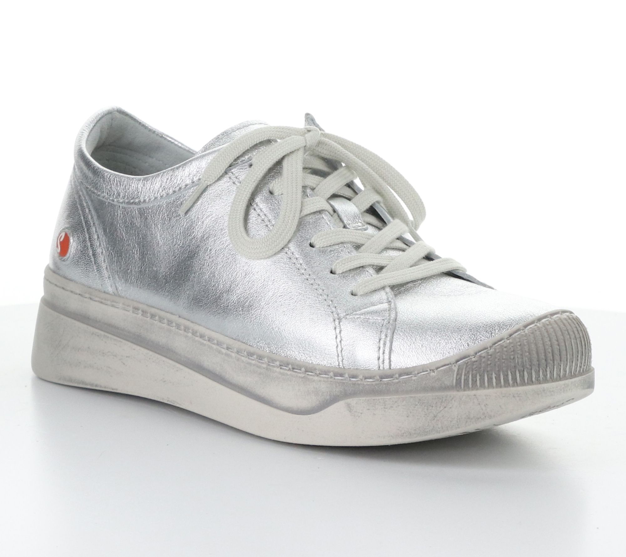 Softino'S Laminato Leather Lace Up Sneaker - Apor794Sof