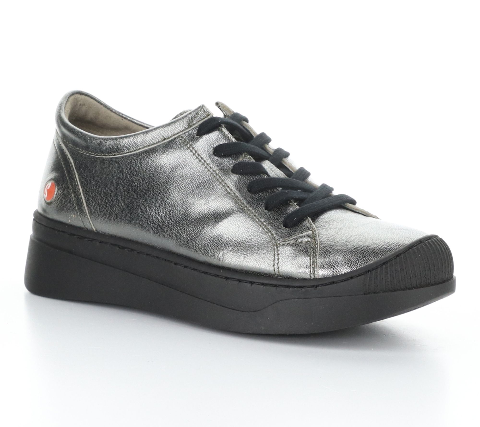 Softino'S Laminato Leather Lace Up Sneaker - Apor794Sof