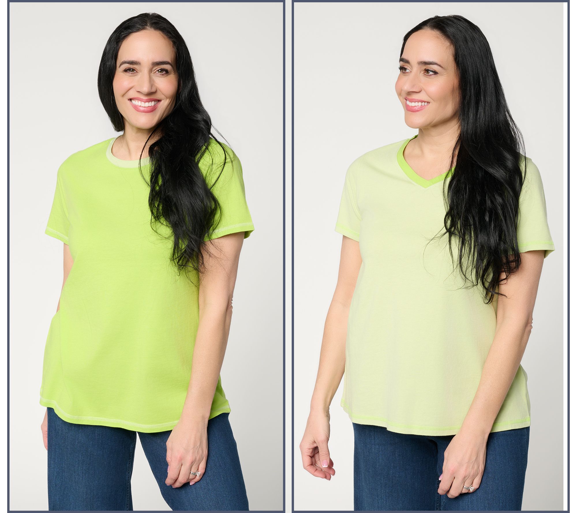 LOGO Principles by Lori Goldstein 2-Pack Ringer Tees