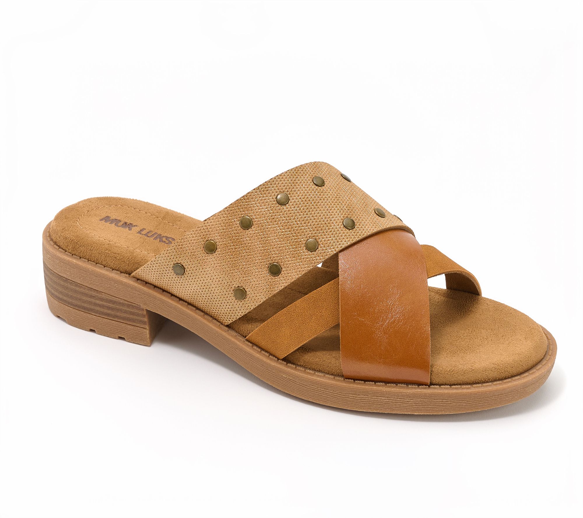Muk Luks Slide Sandals with Studs -Vittoria