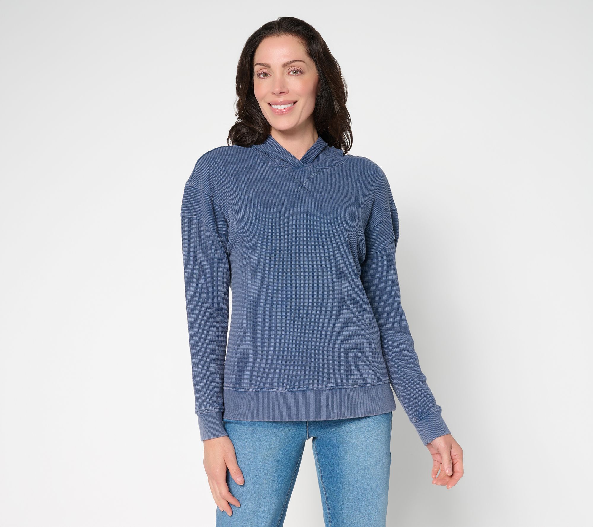 "As Is" Belle by Kim Gravel Snow Washed Waffle Hoodie