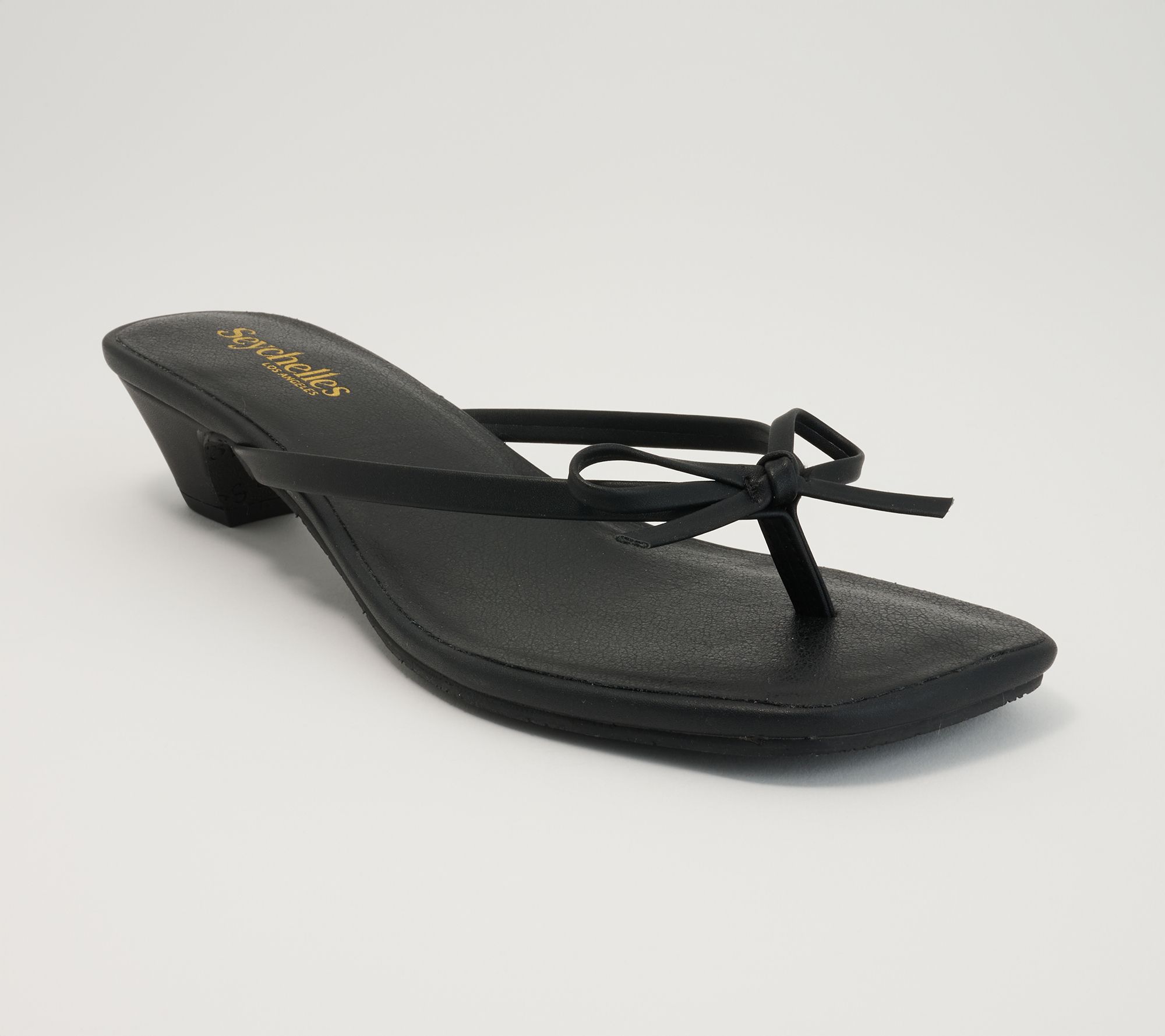 Seychelles Bow Kitten Heel Thongs - Perfect Wish