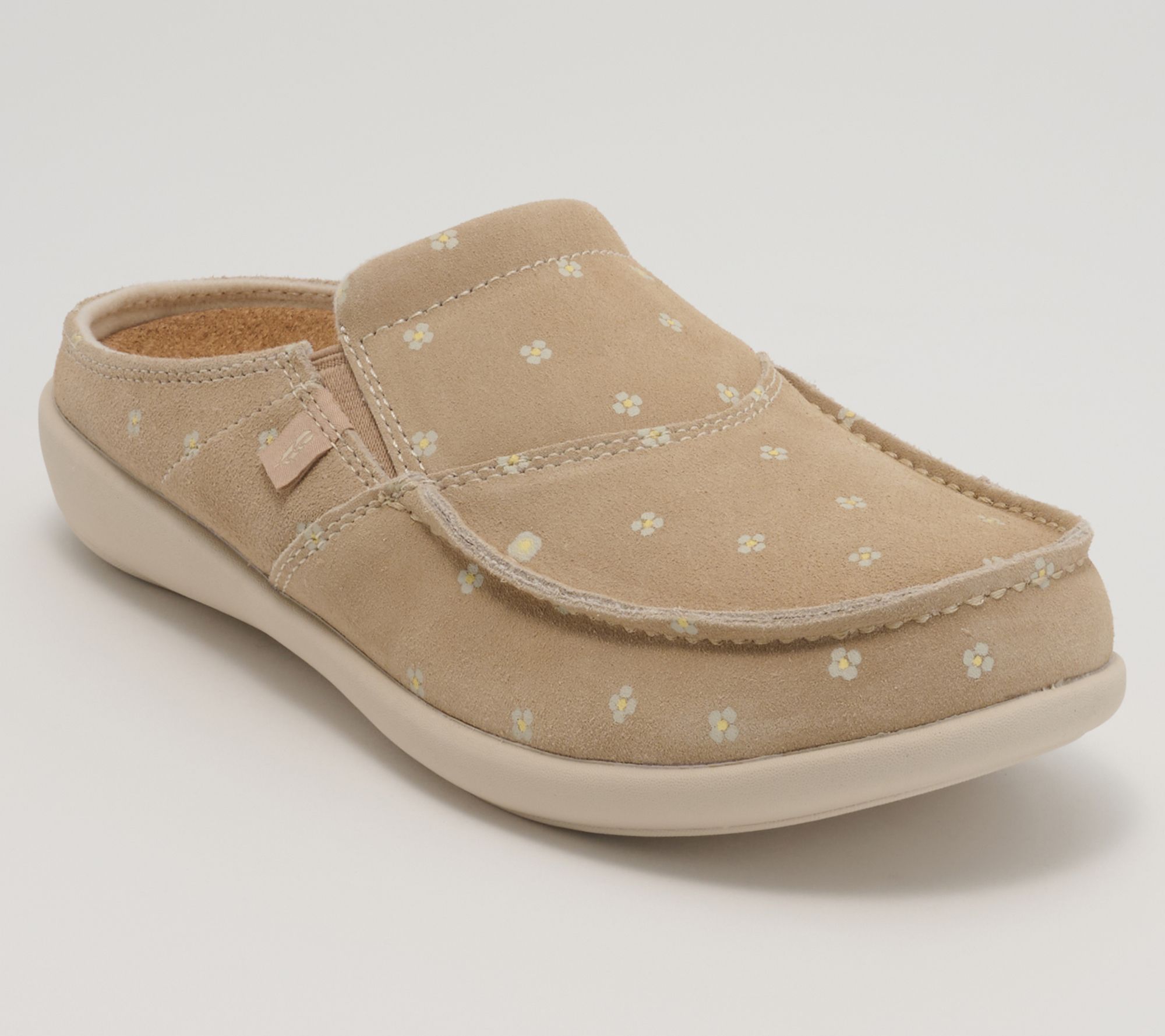 Revitalign Orthotic Suede Floral Mules - Siesta Meadow