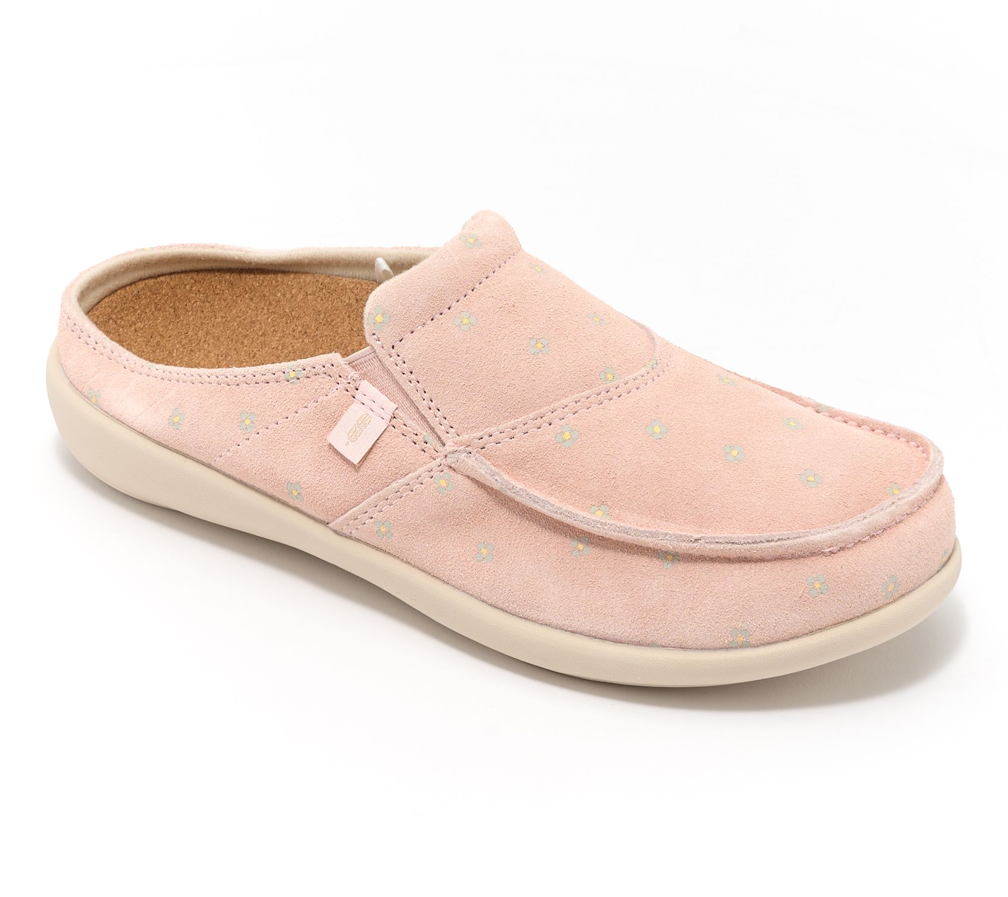Revitalign Orthotic Suede Floral Mules - Siesta Meadow