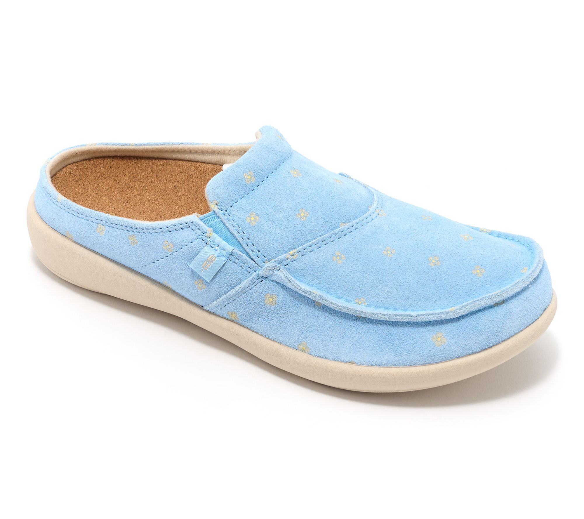 Revitalign Orthotic Suede Floral Mules - Siesta Meadow