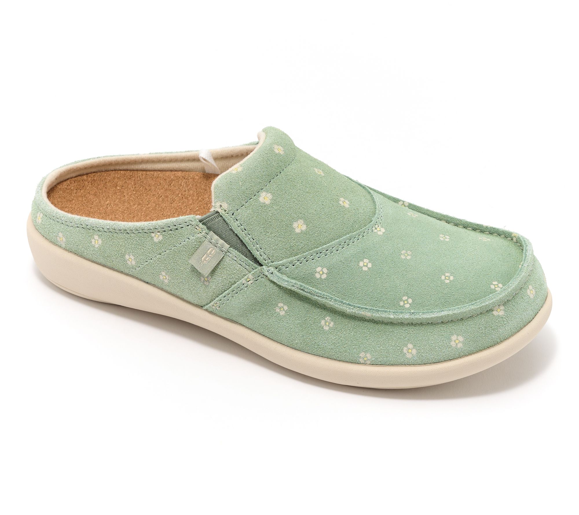 Revitalign Orthotic Suede Floral Mules - Siesta Meadow