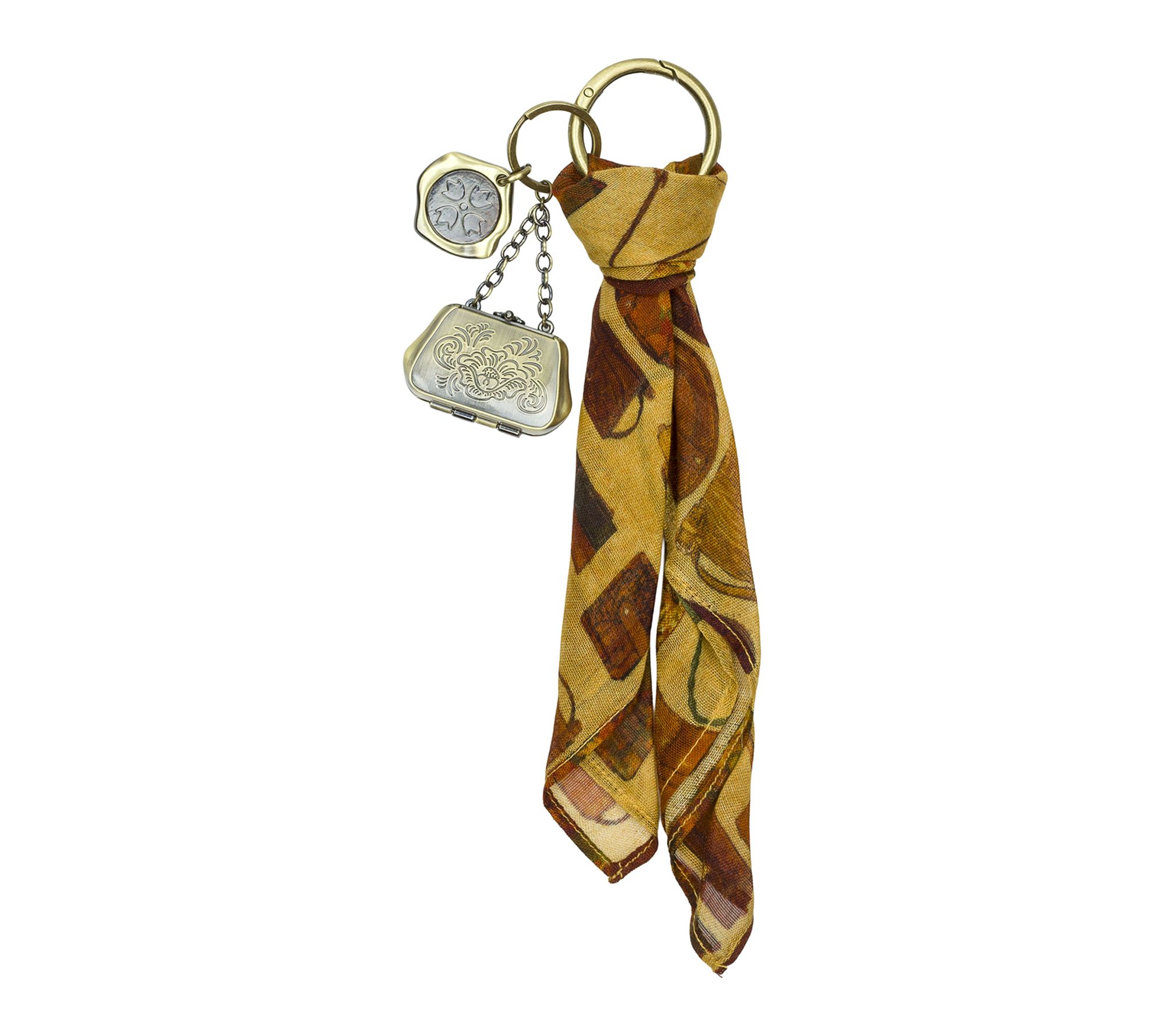 Patricia Nash Scarf and Handbag Bag Charm- Patricia's Closet