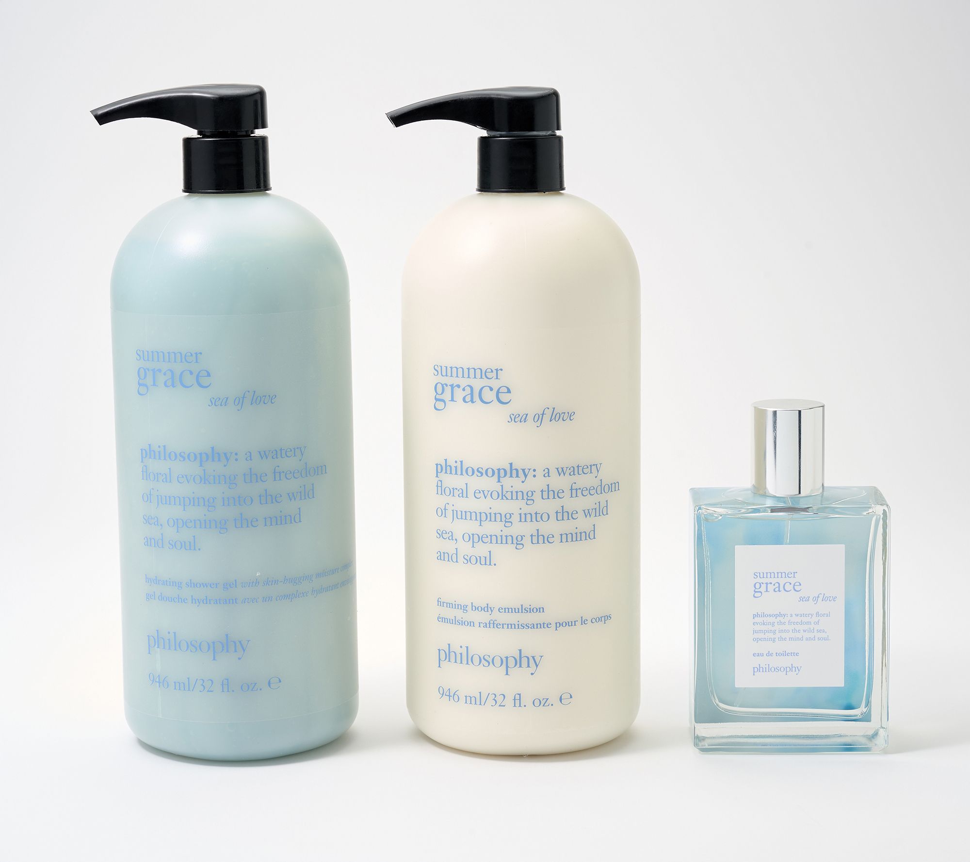 philosophy summer fine fragrance supersize 3pc layering set