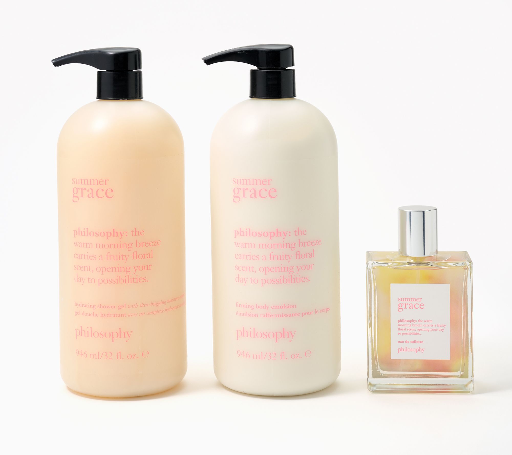 philosophy summer fine fragrance supersize 3pc layering set