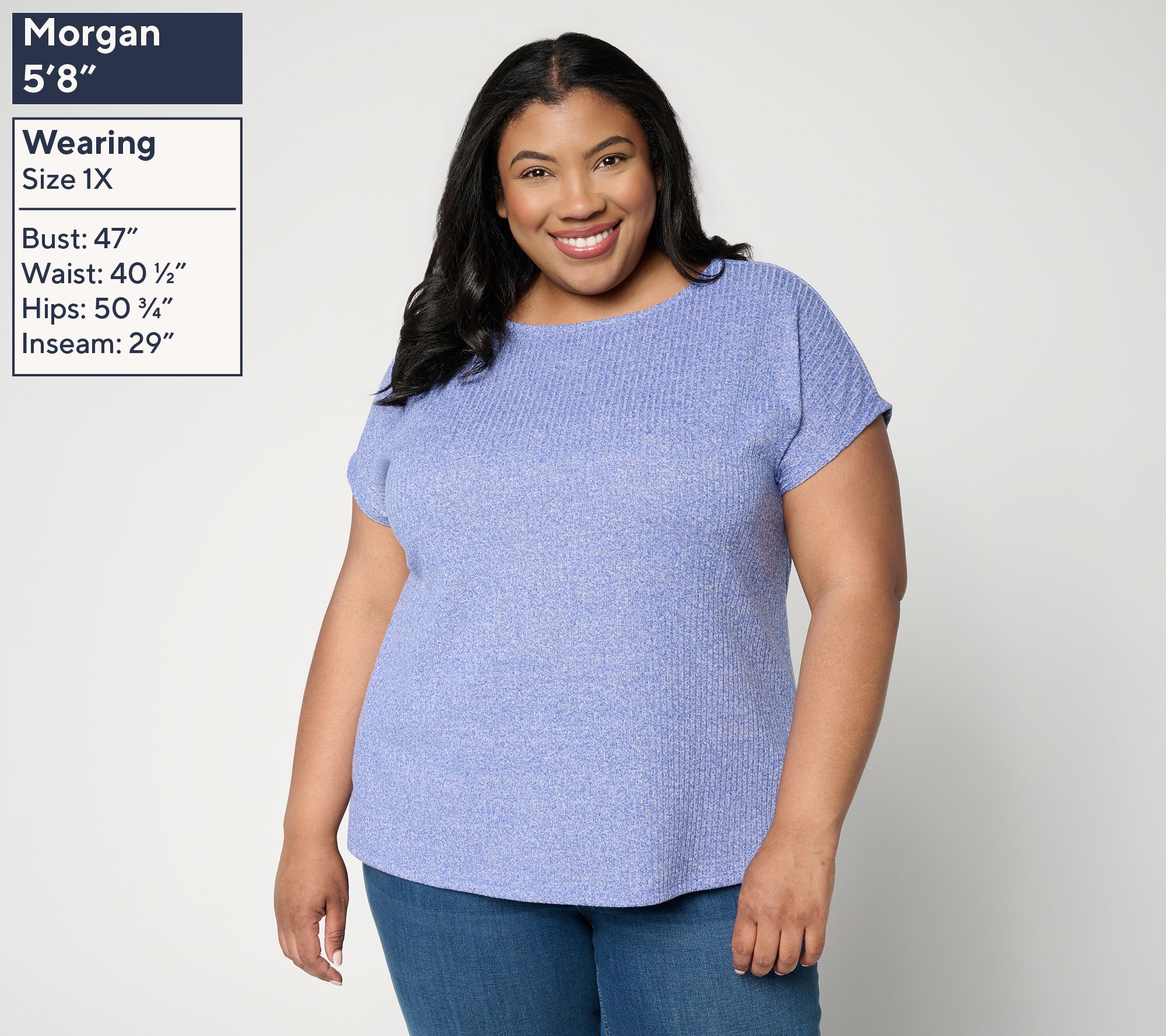 Denim & Co. Novelty Knit Boat Neck Short Sleeve Dolman Top - QVC.com