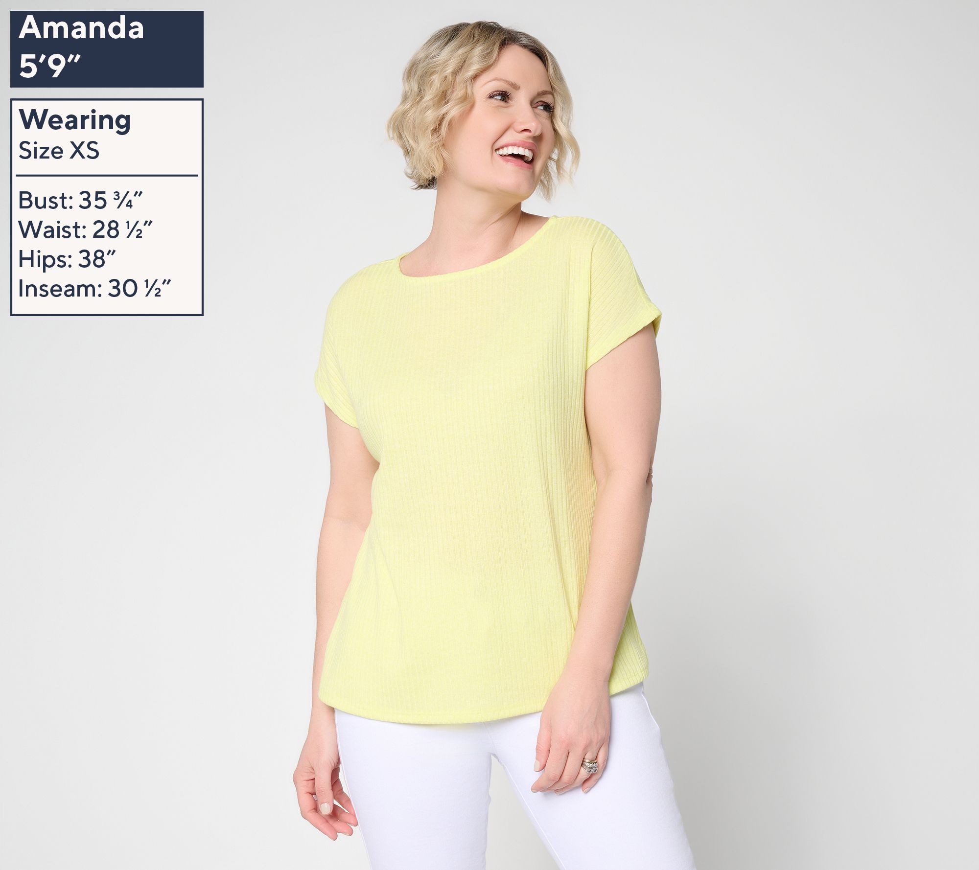 Denim & Co. Novelty Knit Boat Neck Short Sleeve Dolman Top - QVC.com