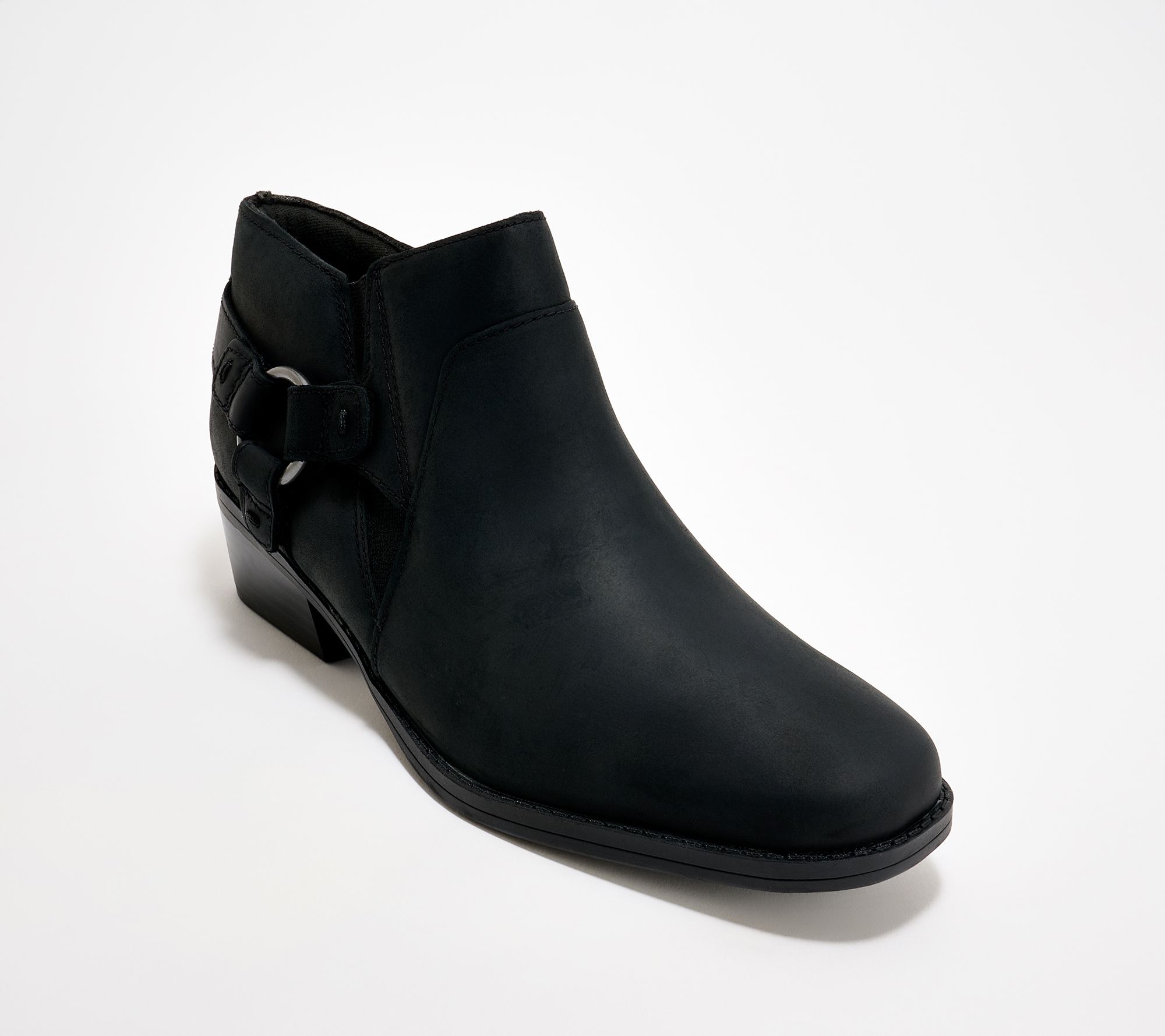 "As Is" Clarks Collection Leather Ankle Boots - Danyelle - Gema