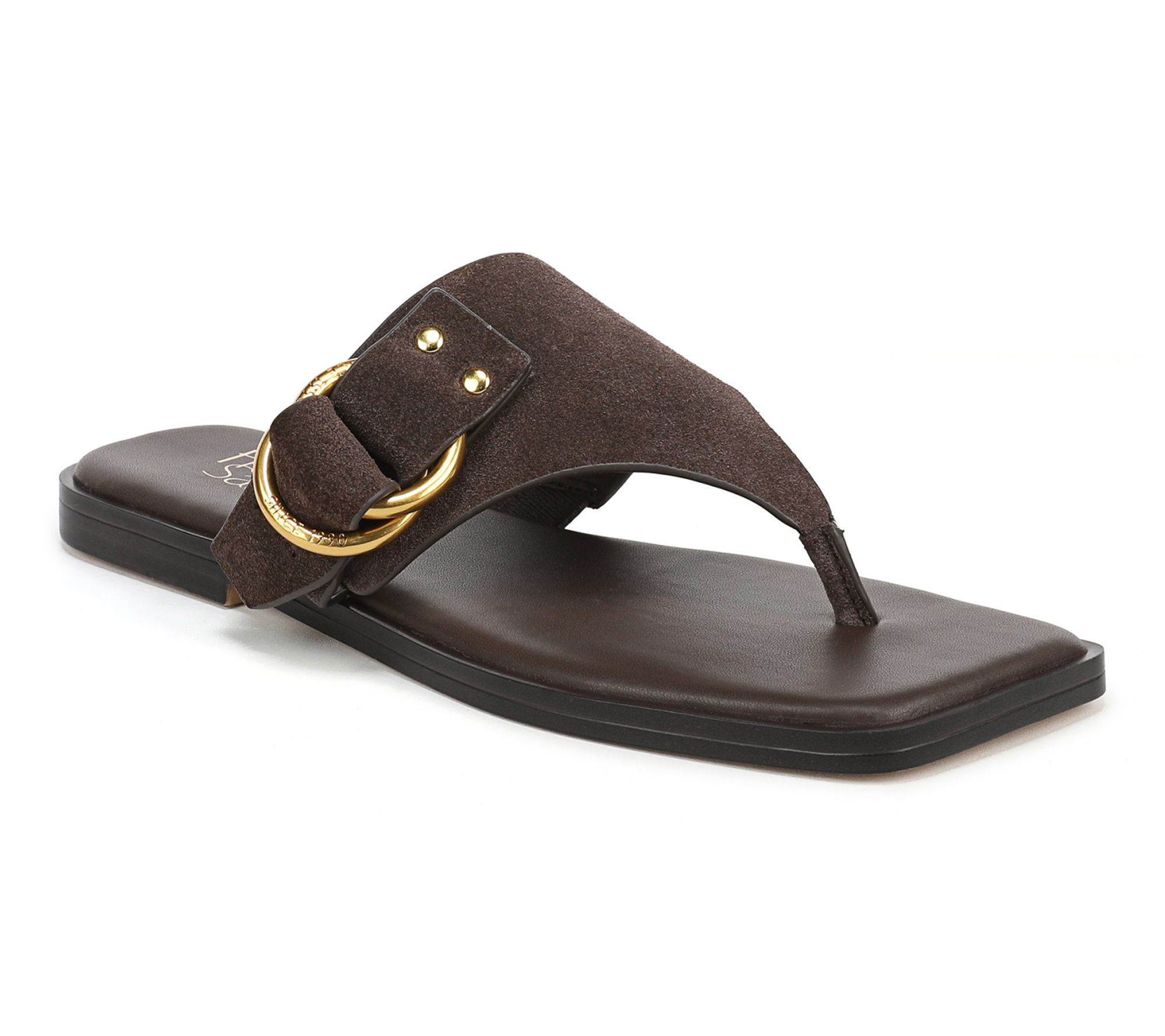 Franco Sarto Leather Thong Sandals - Mavie