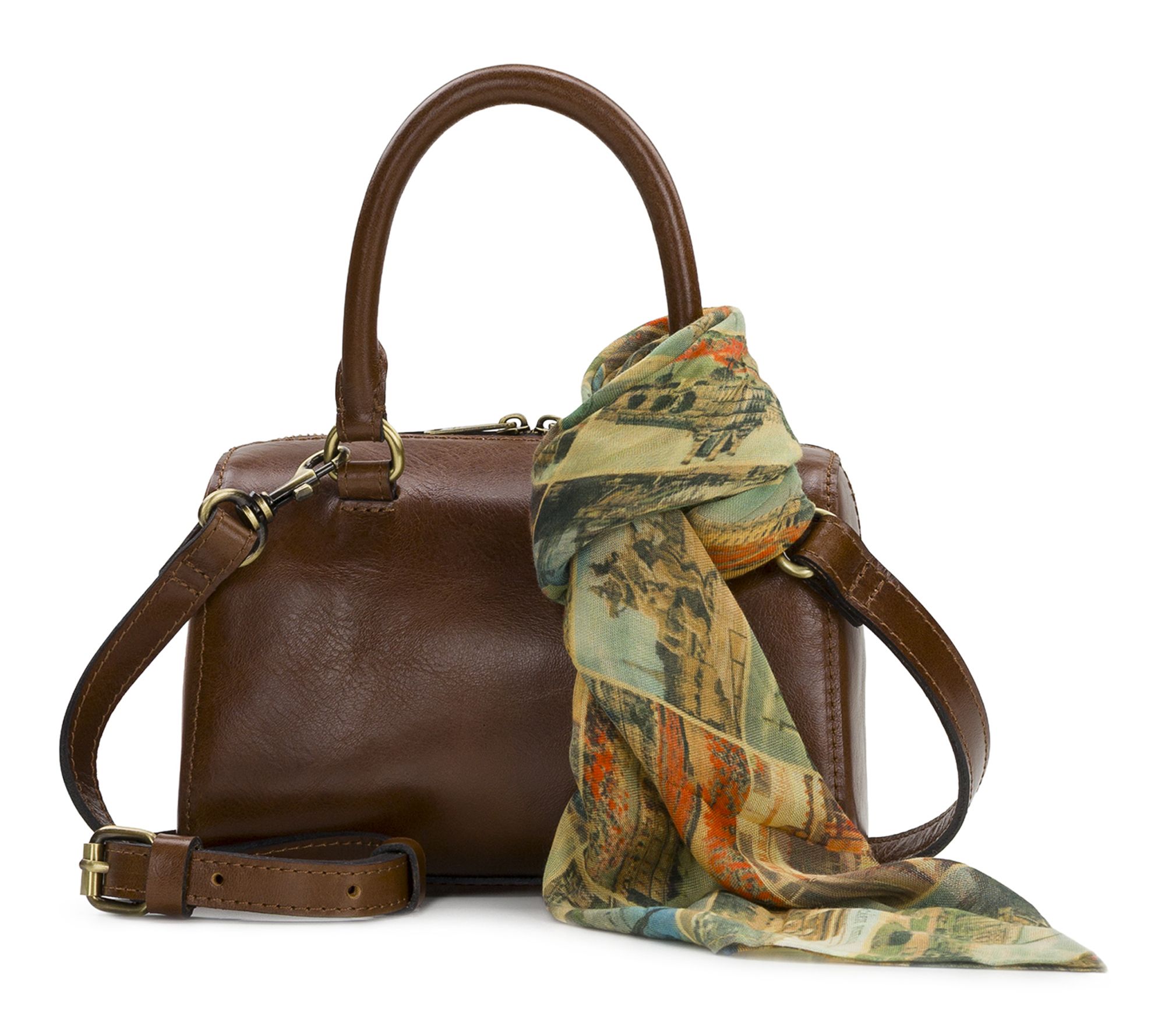 Patricia Nash Rodez Satchel With Postcards FromParis Scarf