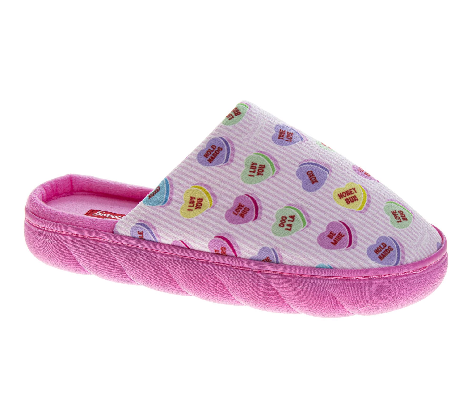 Sweethearts Conversation Heart Scuff Slippers