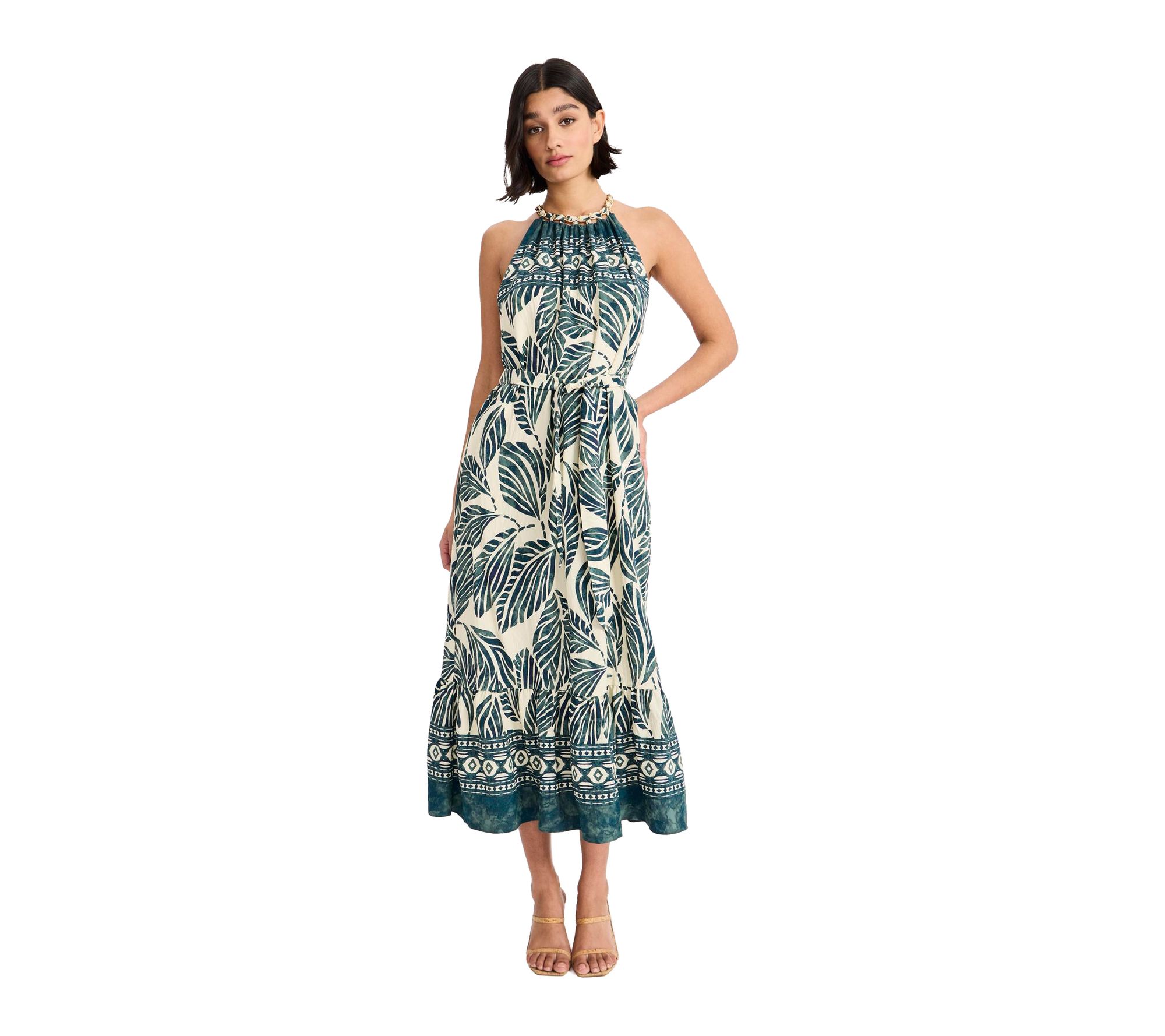 Maggy London Halter Midi Dress