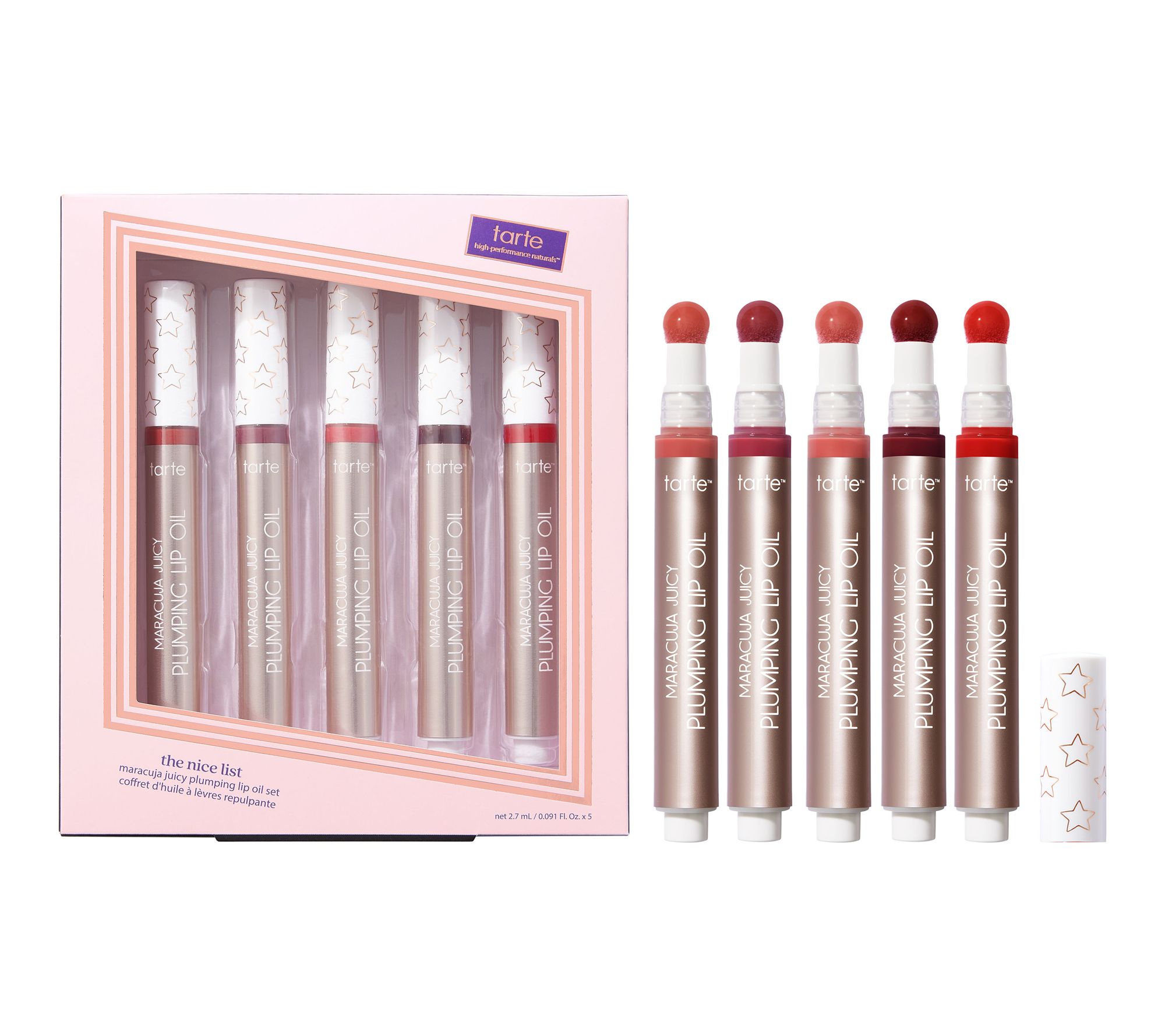  Tate maracuja Juicy plumping lip oil 5pc set