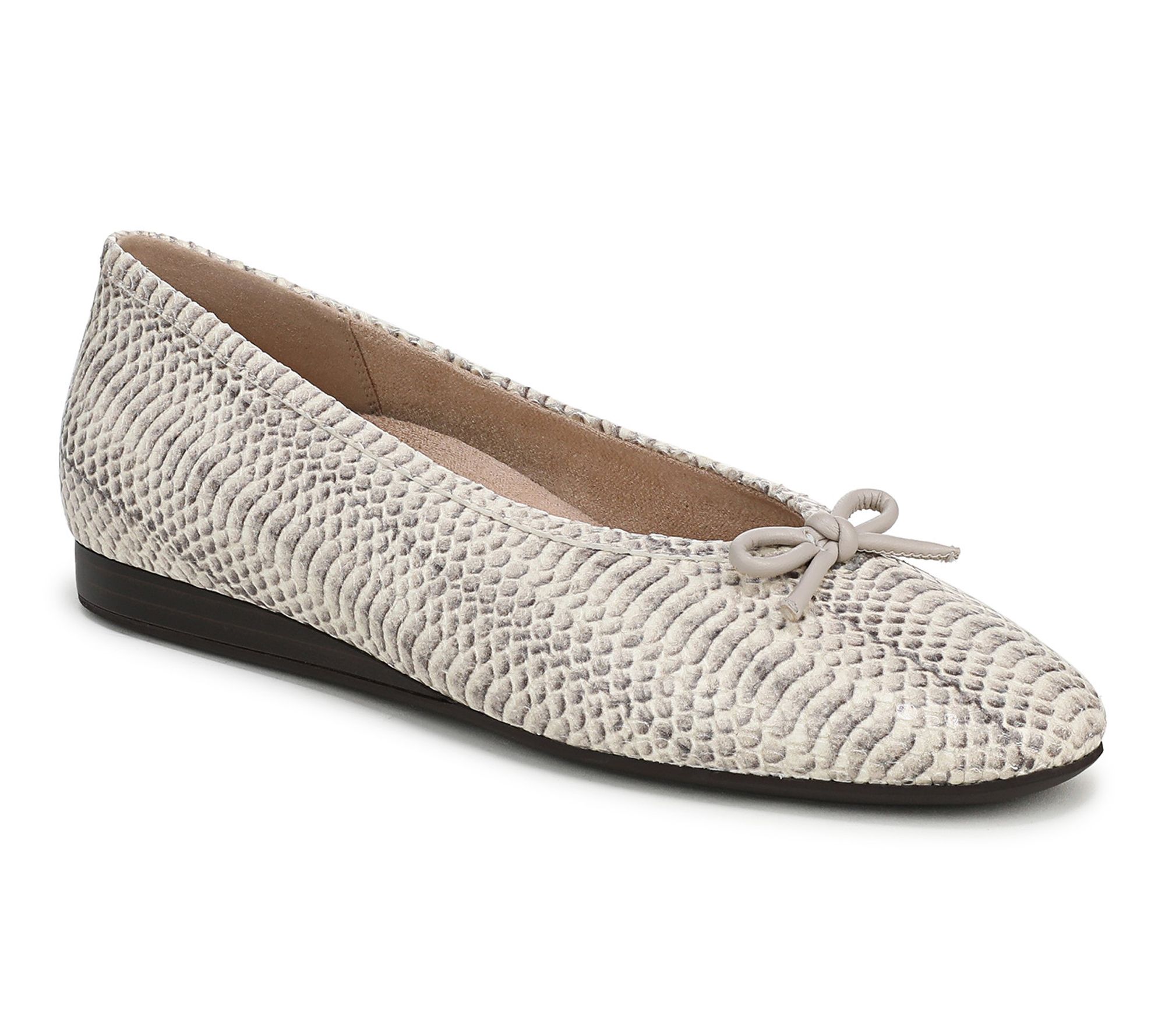 Vionic Leather Bow Ballet Flat - Larissa