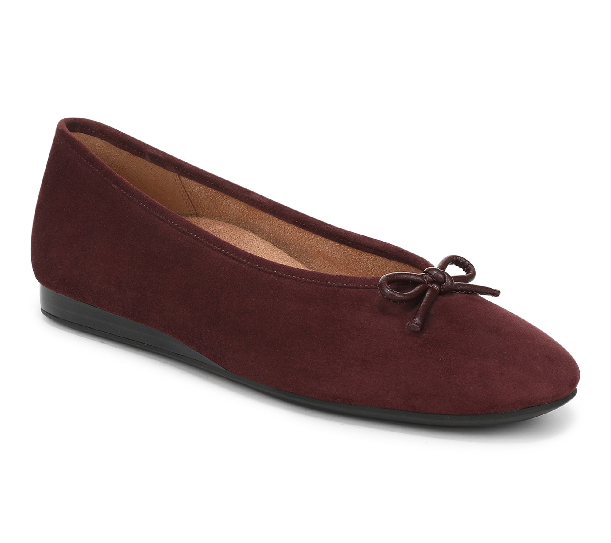 Vionic Leather Bow Ballet Flat - Larissa